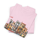Italian Coastal Buildings T-Shirt - Heat Mess