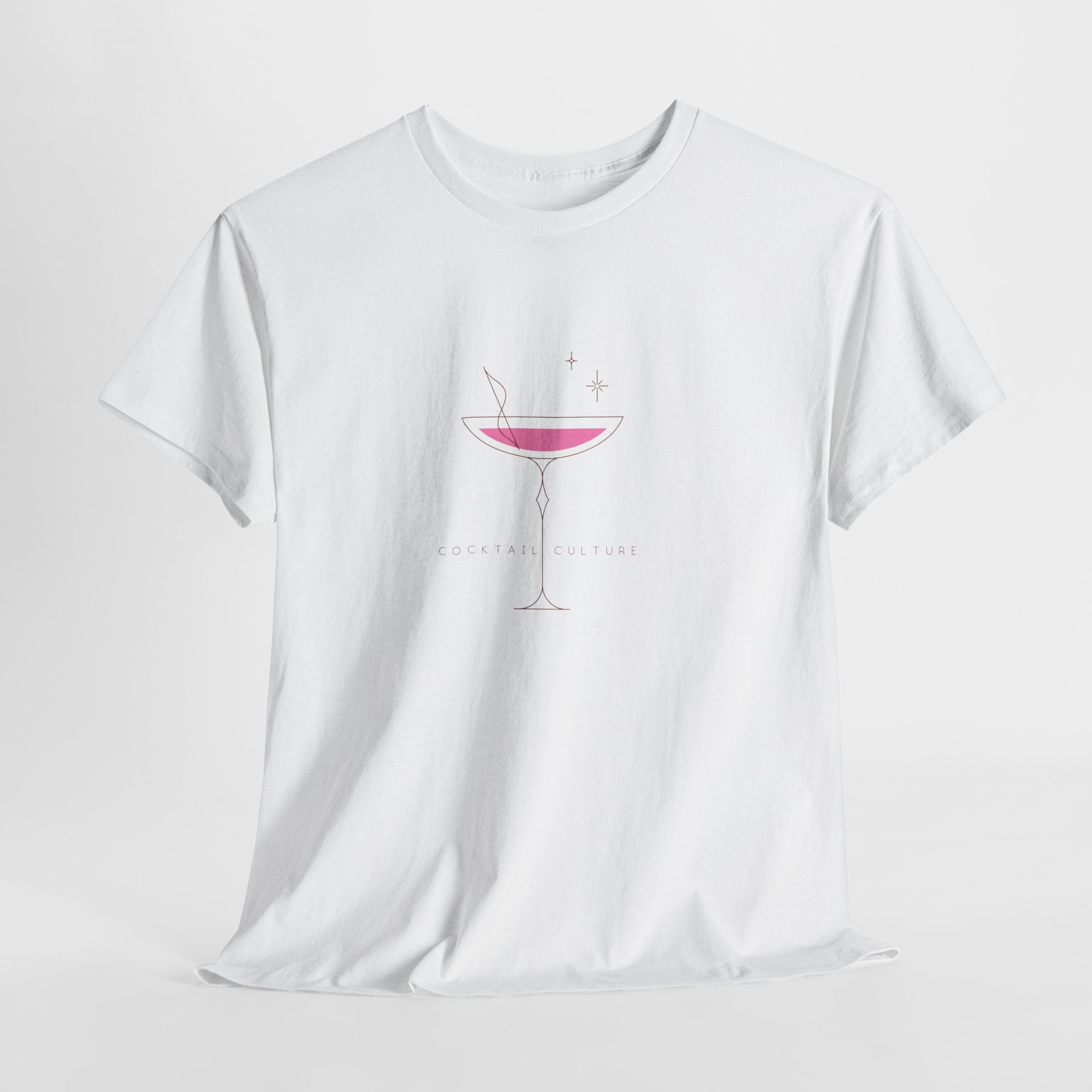 Minimal Pink Martini Tee - Heat Mess
