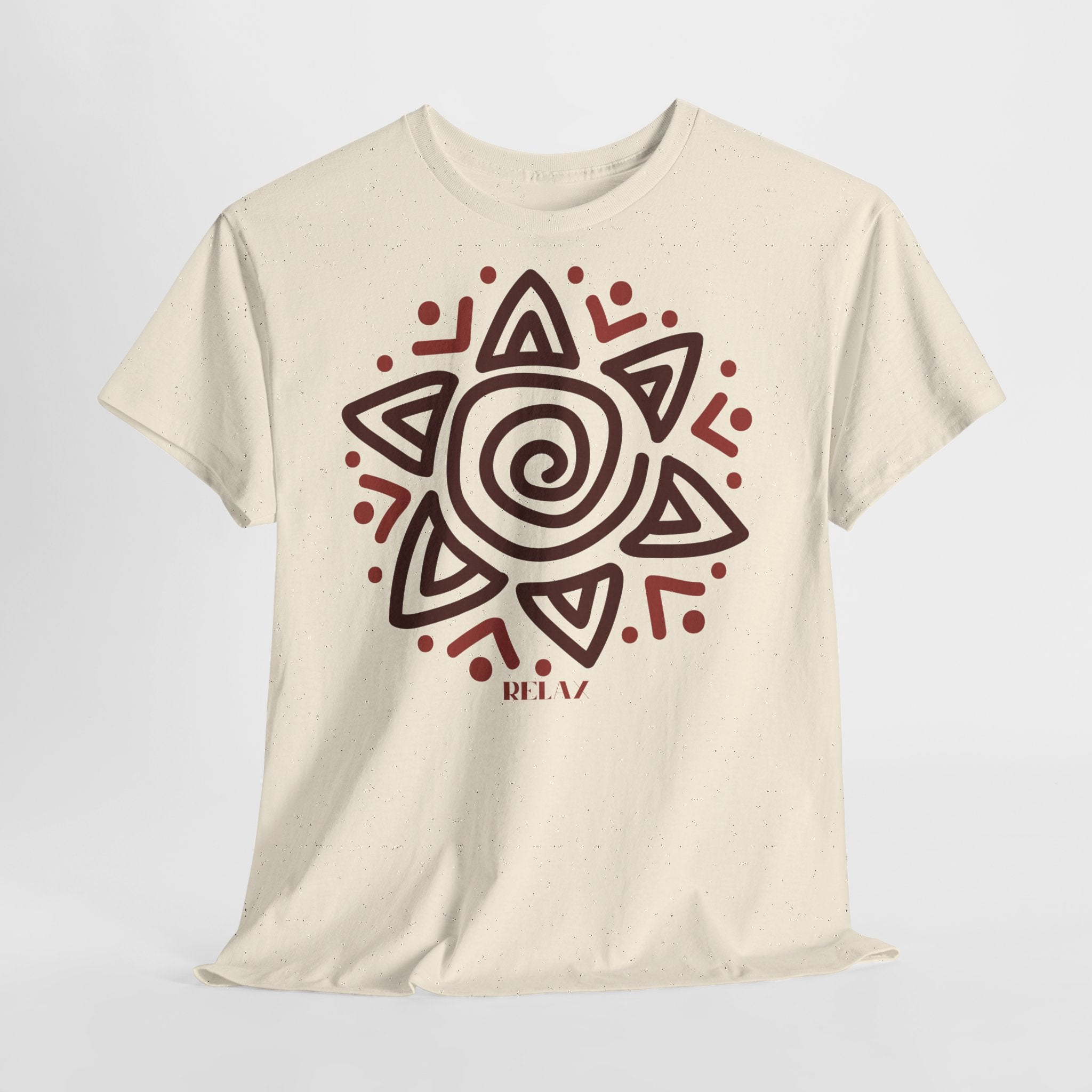 Sun Spiral Boho Tribal Sun T-Shirt - Heat Mess
