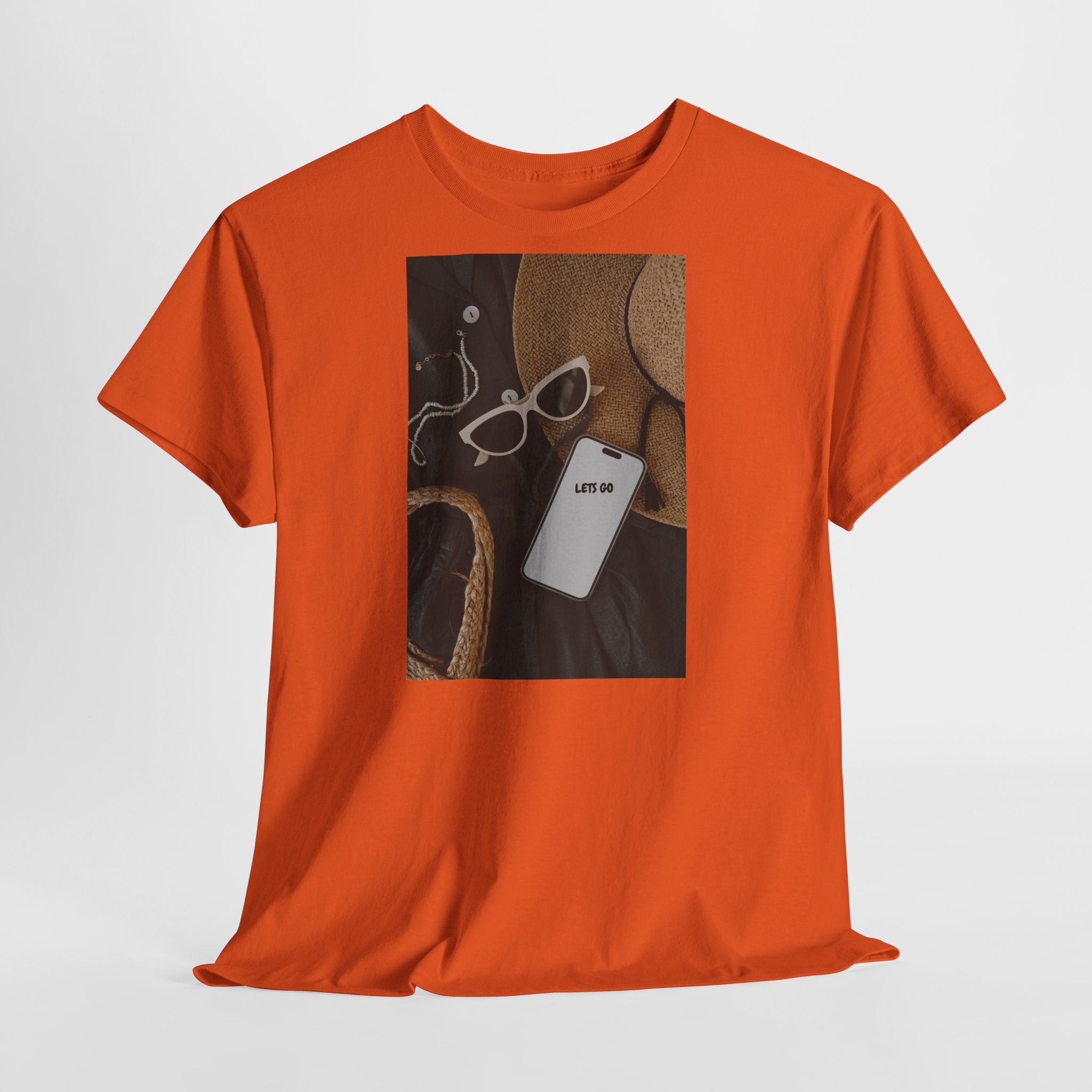 Vacation Essentials T‑Shirt 'Let's Go' - Heat Mess