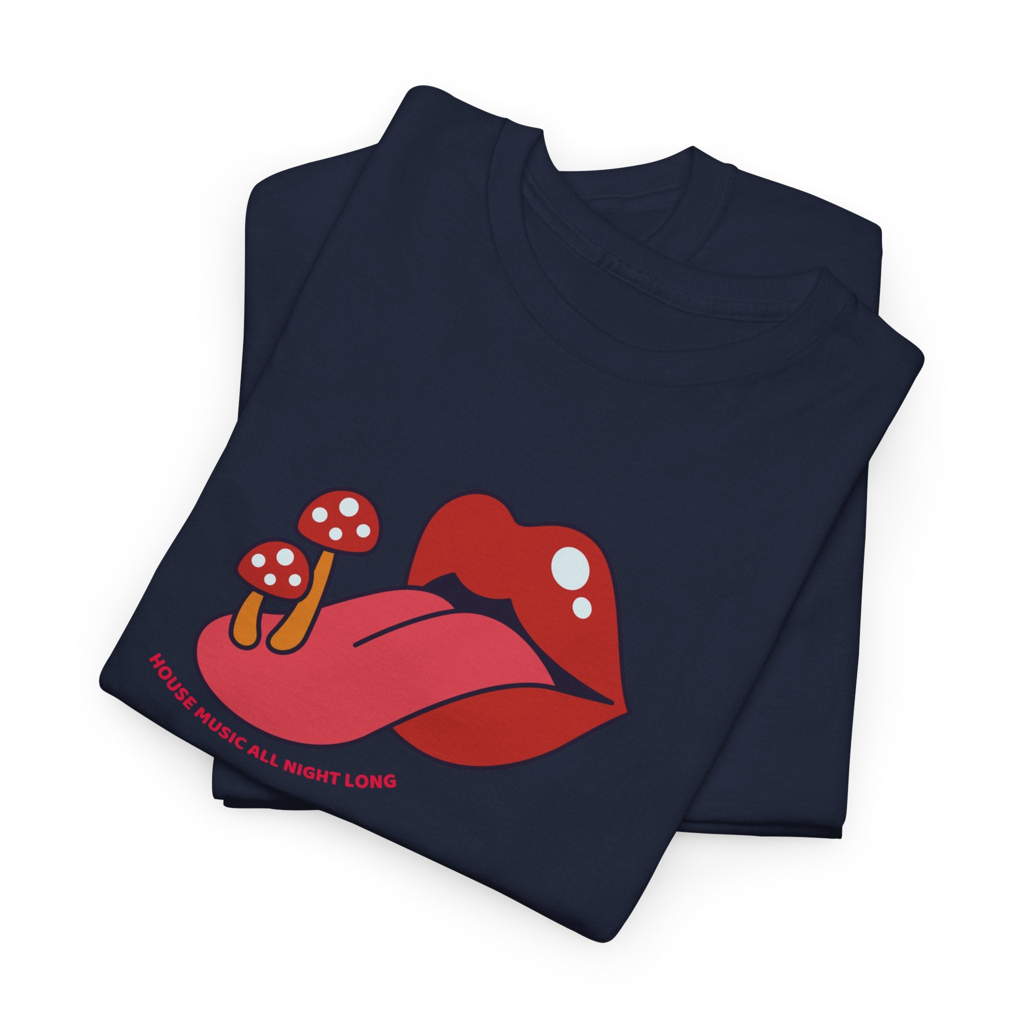 Red Lips & Mushroom Tongue T-Shirt