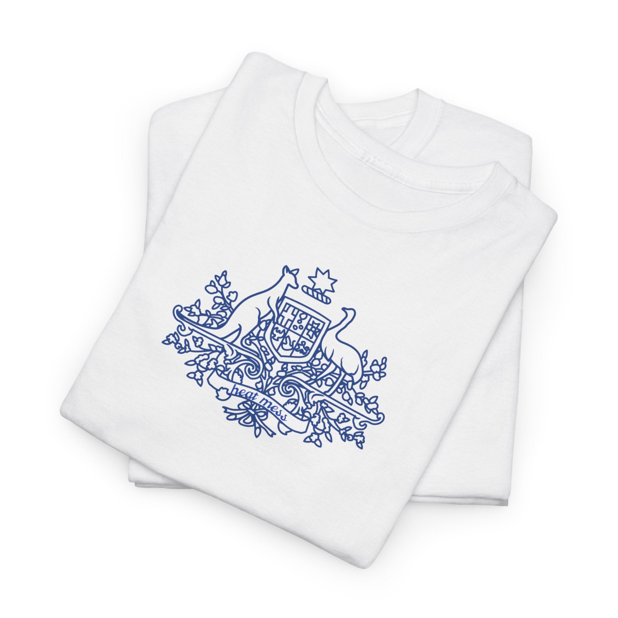 Scenic Cottage Blue Toile T-Shirt - Heat Mess