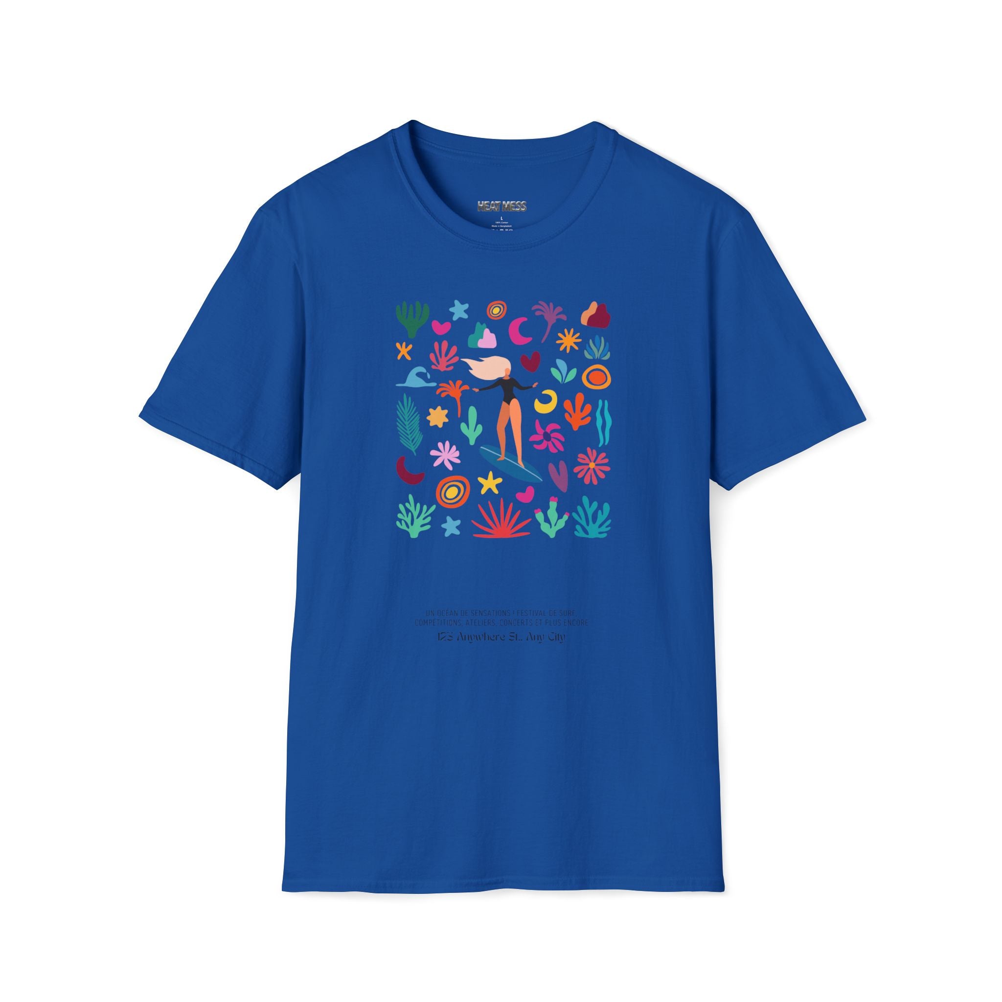 Tropical Surf Graphic Tee - Heat Mess