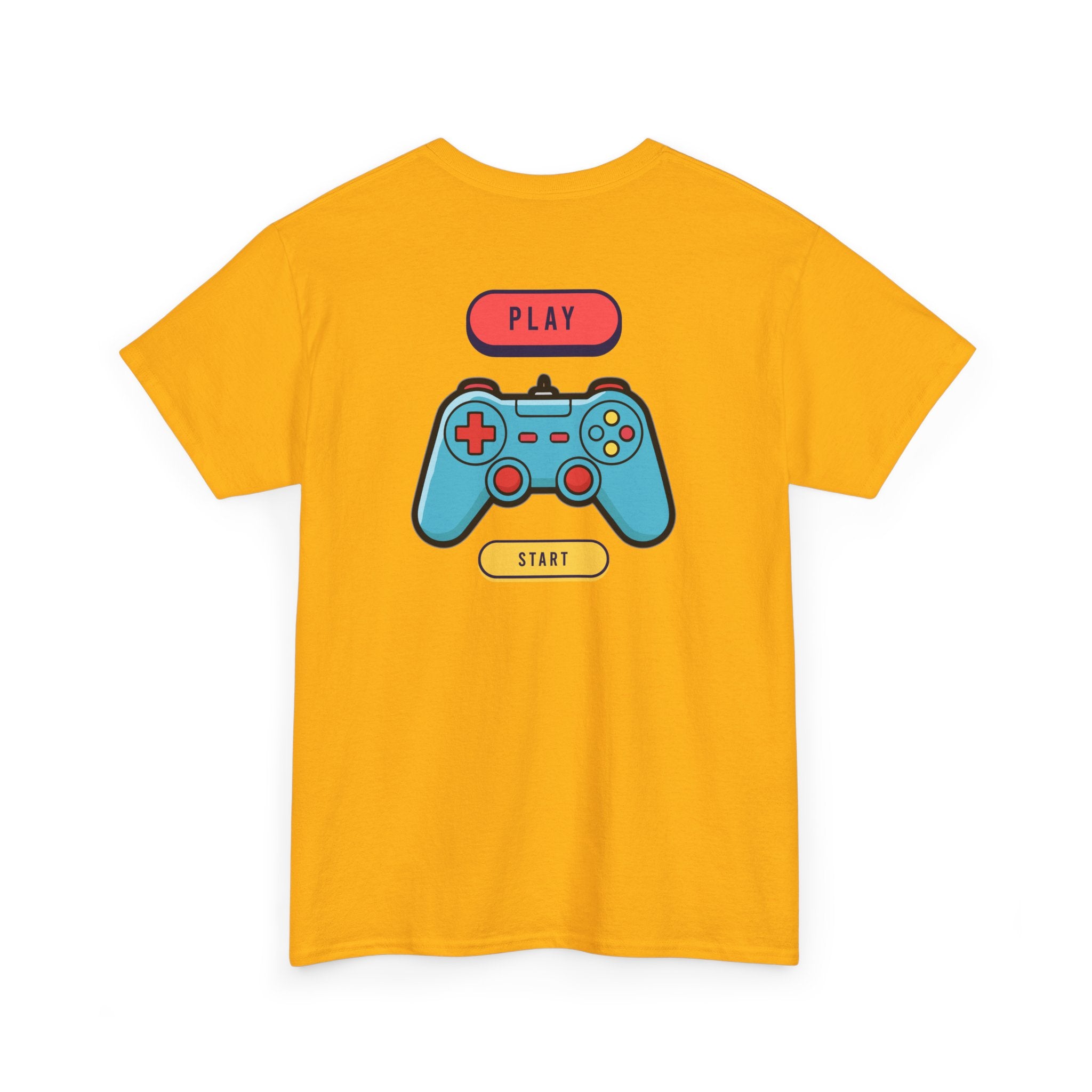 Gamer Controller Tee — Play Start Retro Video Game Graphic T-Shirt - Heat Mess