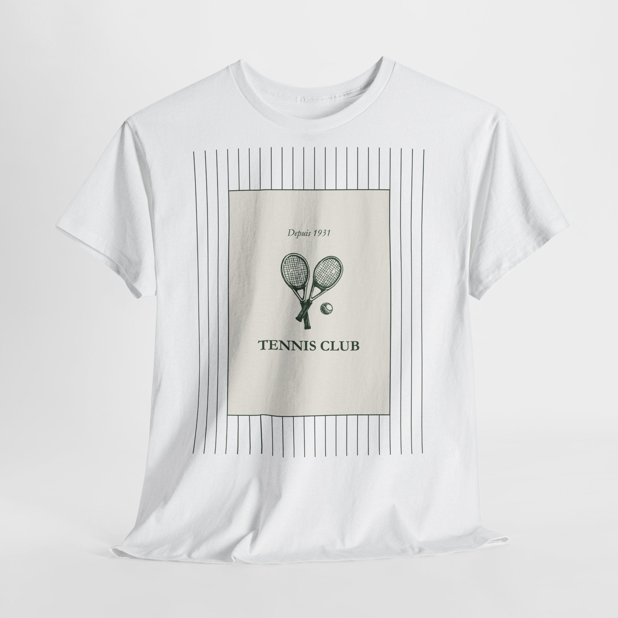 Tennis Club Racket T-Shirt - Heat Mess