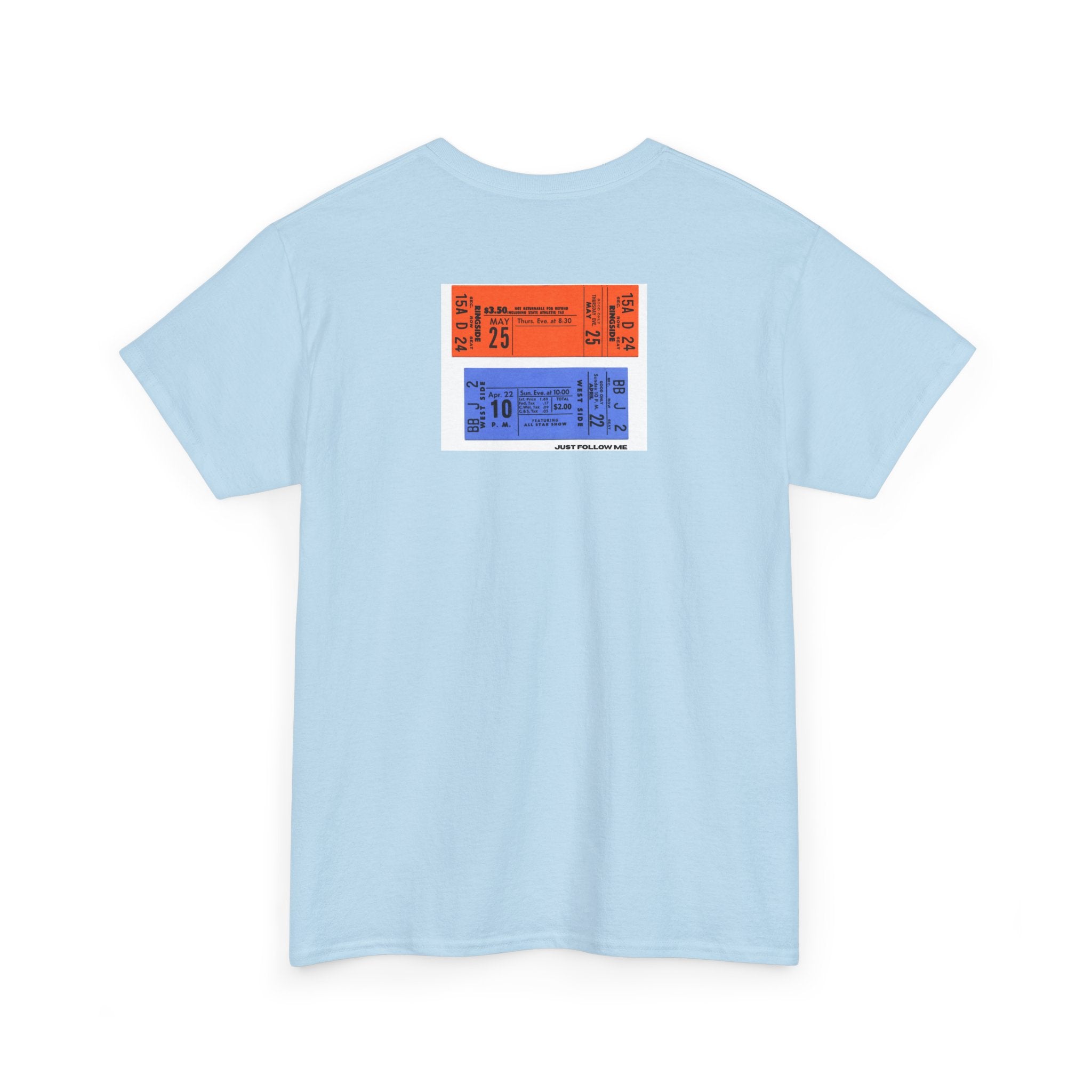 Concert Ticket Backprint T-Shirt - Heat Mess