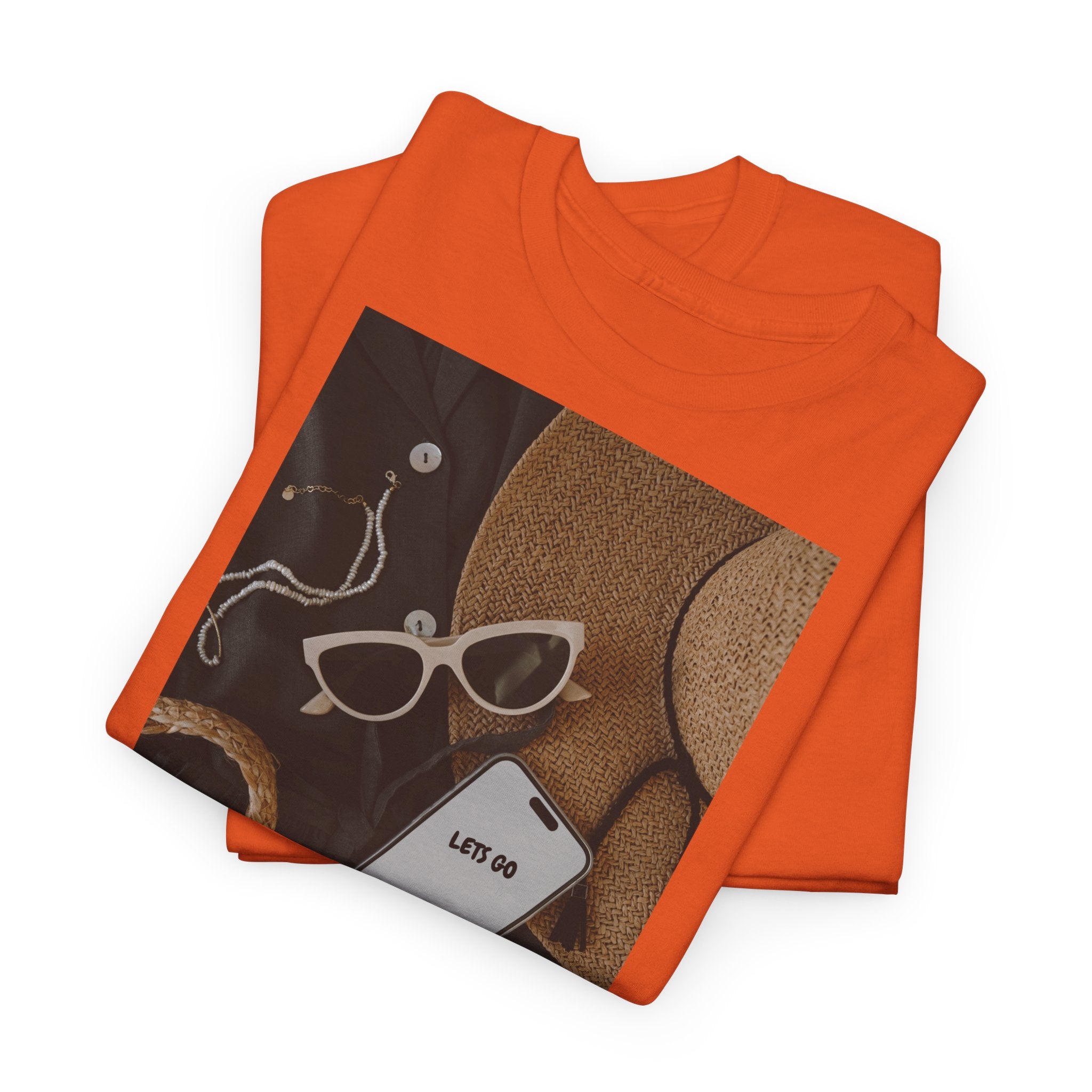 Vacation Essentials T‑Shirt 'Let's Go' - Heat Mess