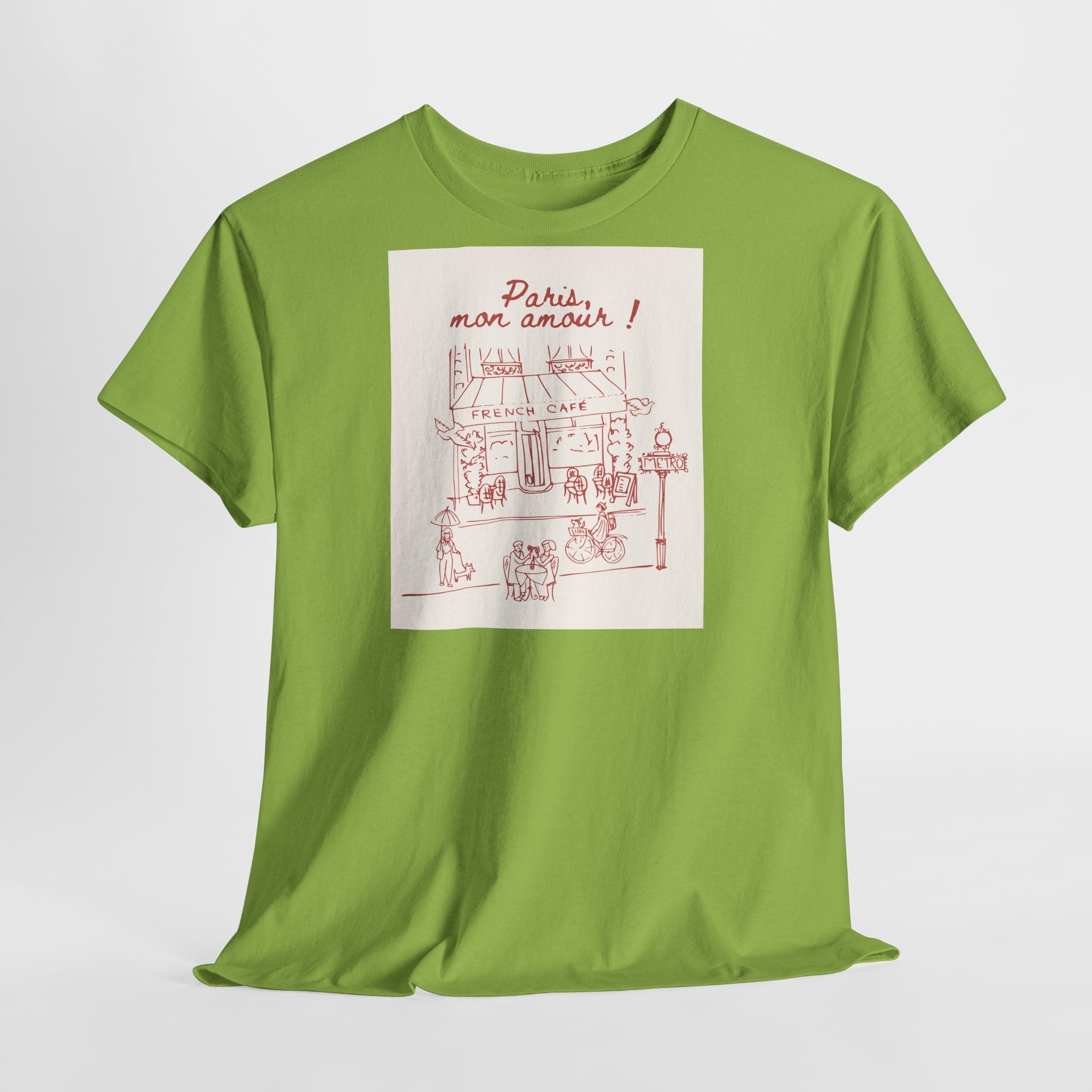 Paris Mon Amour Café T-Shirt - Heat Mess