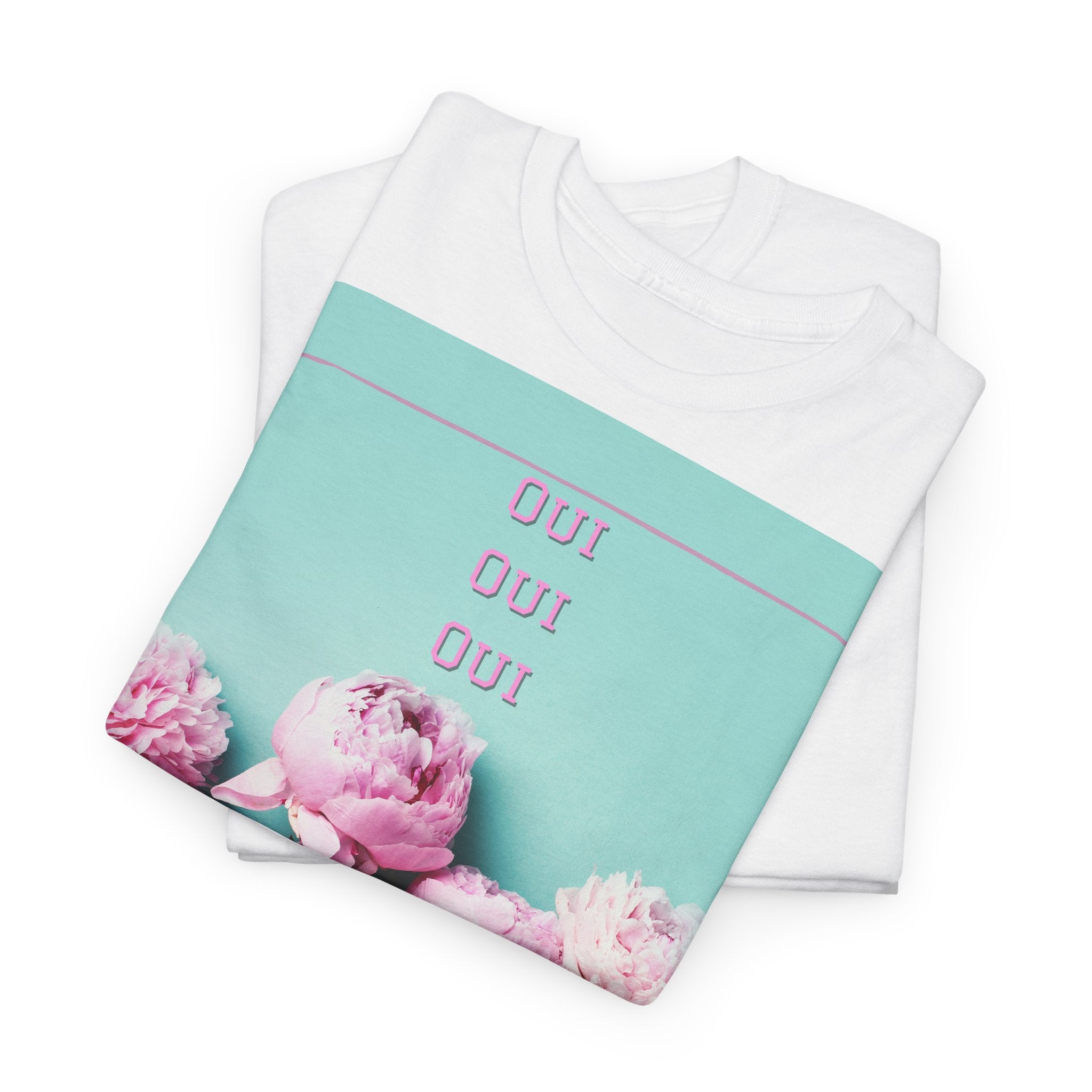 Floral 'Oui Oui' T-Shirt