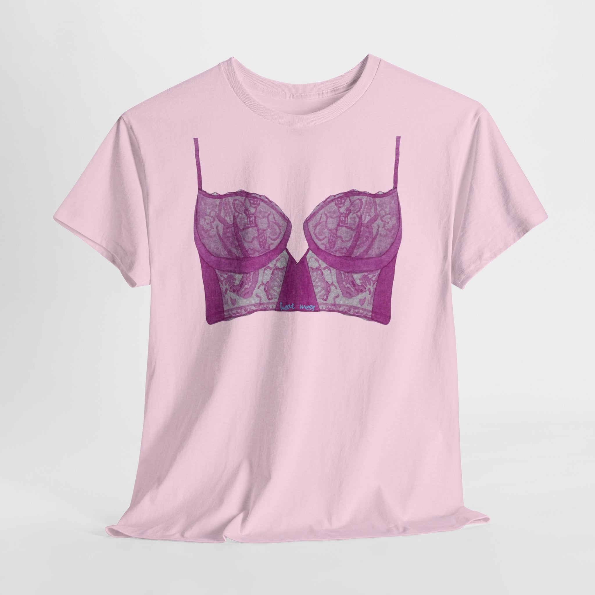 Lace Bralette T-Shirt - Heat Mess