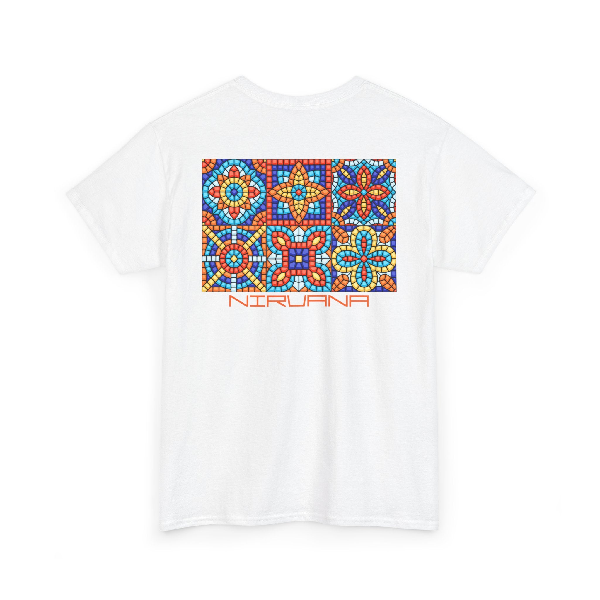Colorful Mosaic Back Nirvana T-Shirt - Heat Mess