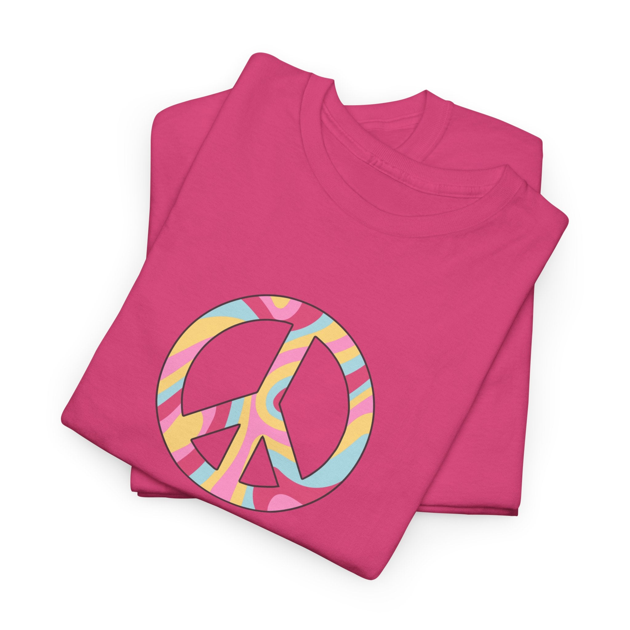 Peace Sign Tie-Dye T-Shirt - Heat Mess