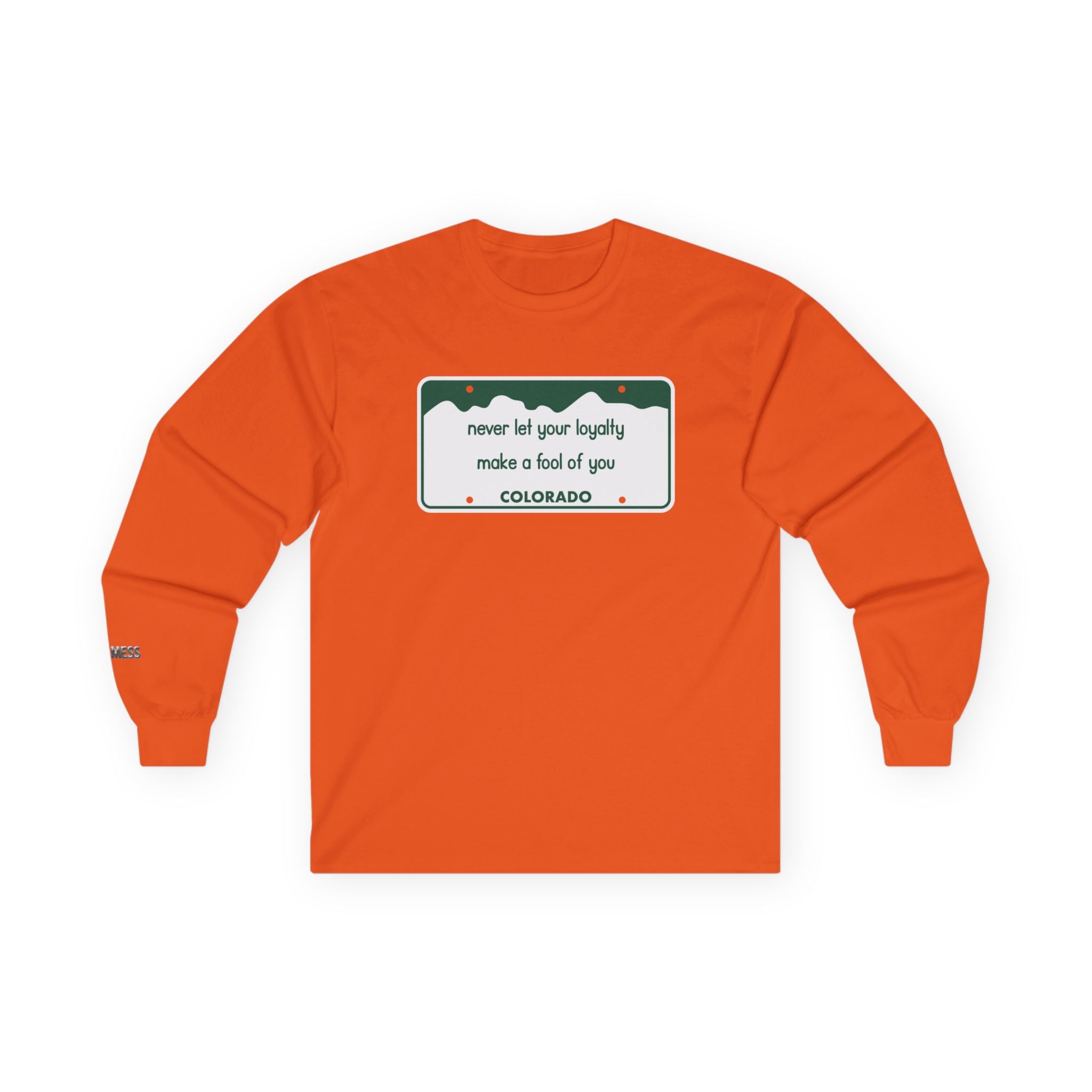 Colorado License Plate Long Sleeve T-Shirt - Heat Mess