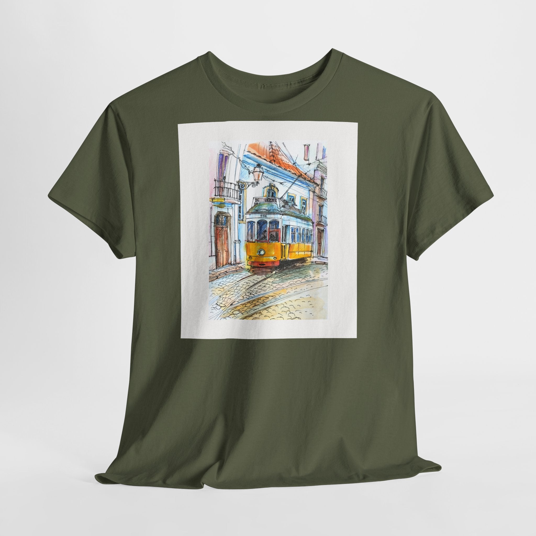 Lisbon Cable Car T-Shirt - Heat Mess