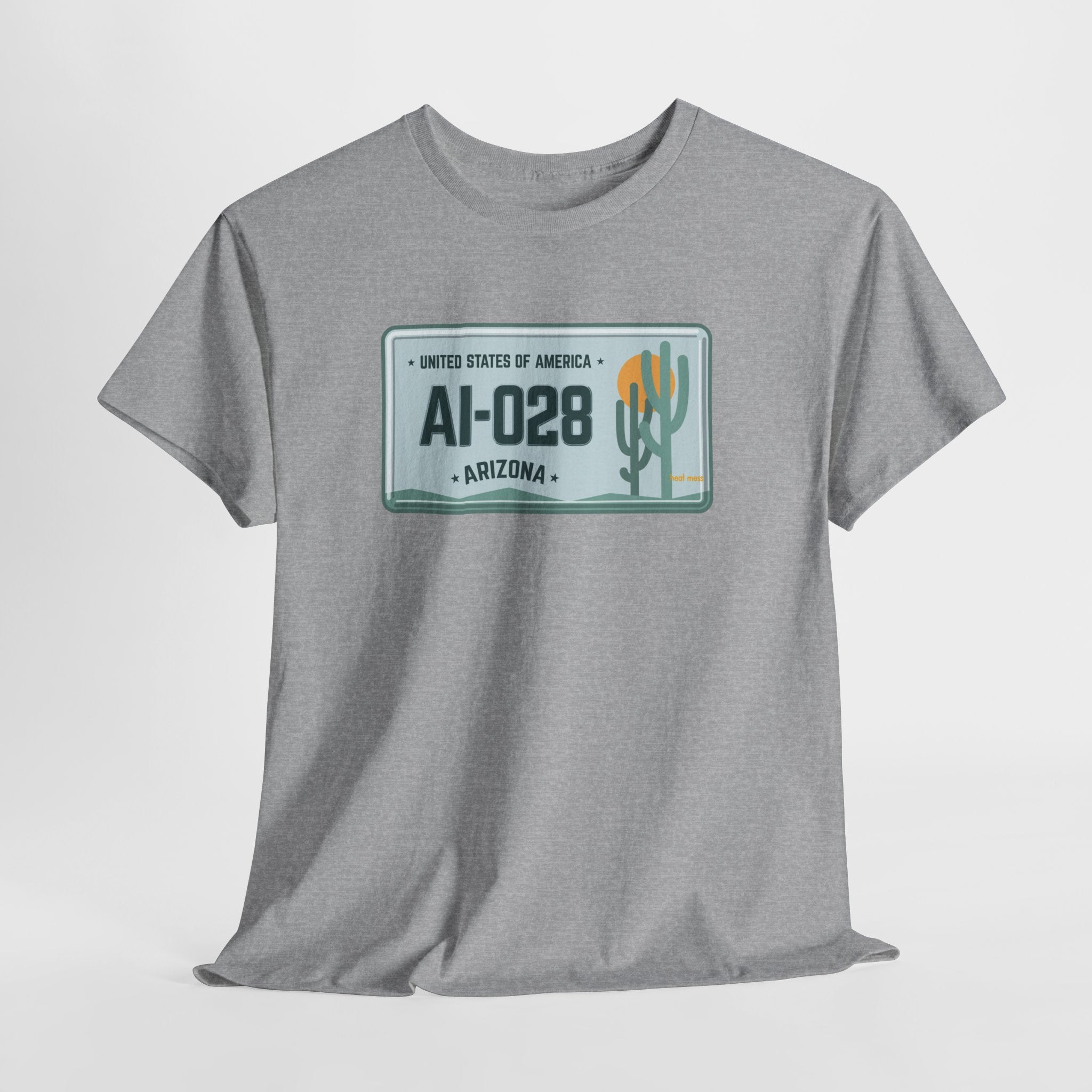 Arizona License Plate T‑Shirt - Heat Mess