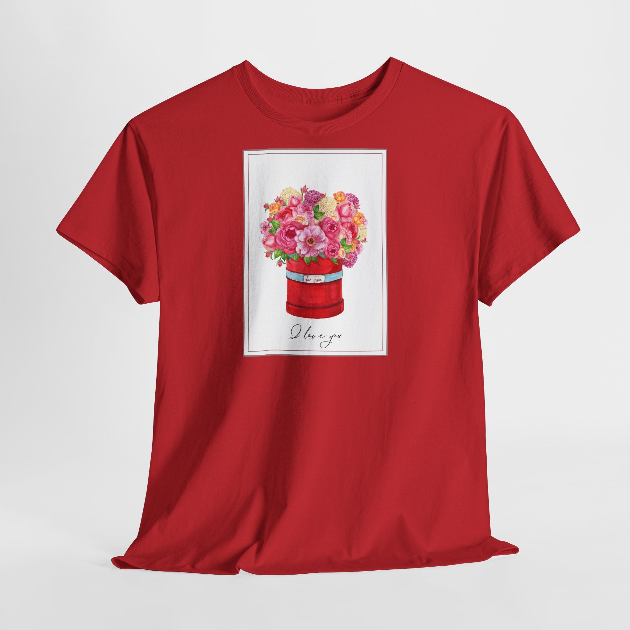 Love Floral I Love You T-Shirt - Heat Mess