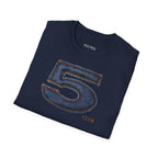 Number 5 Denim Chacha T-Shirt - Heat Mess