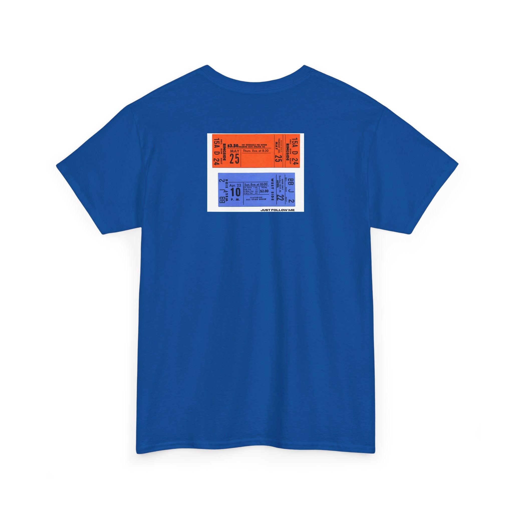 Concert Ticket Backprint T-Shirt - Heat Mess