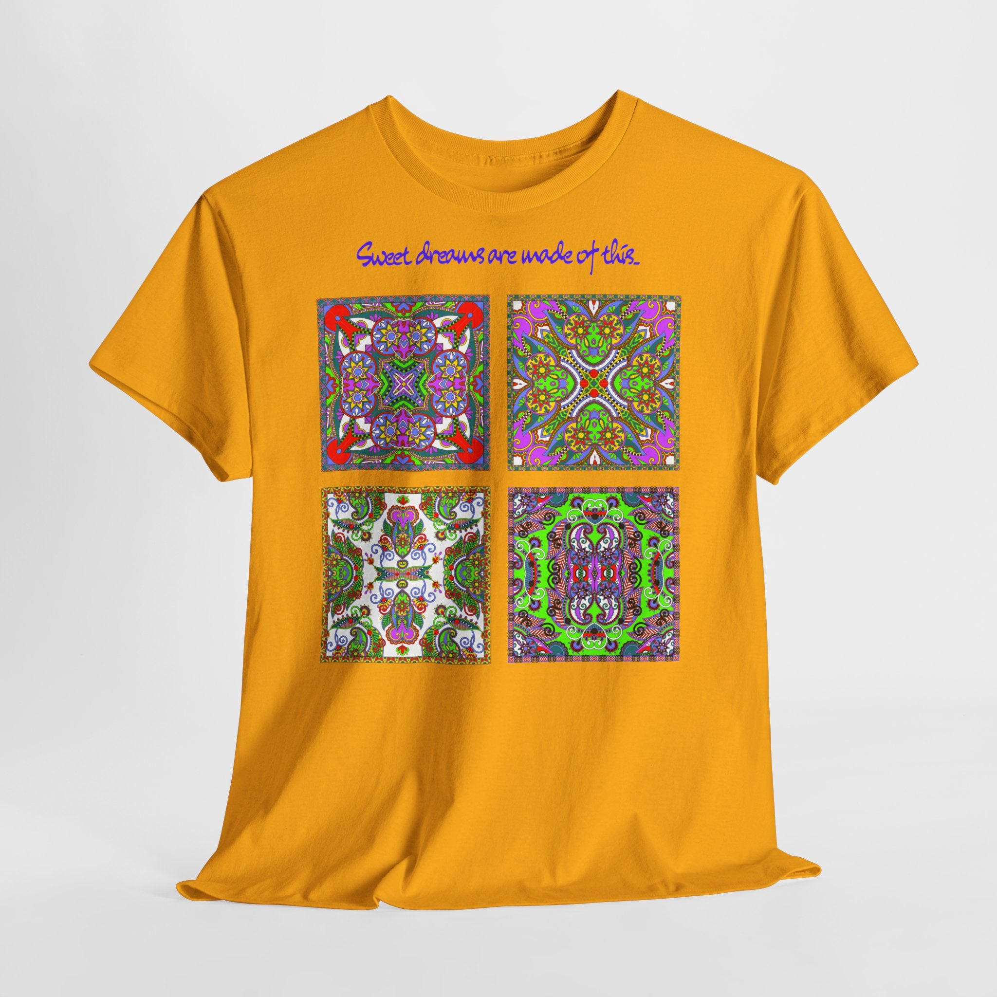 Patchwork "Sweet dreams are made of this" T-Shirt - Heat Mess