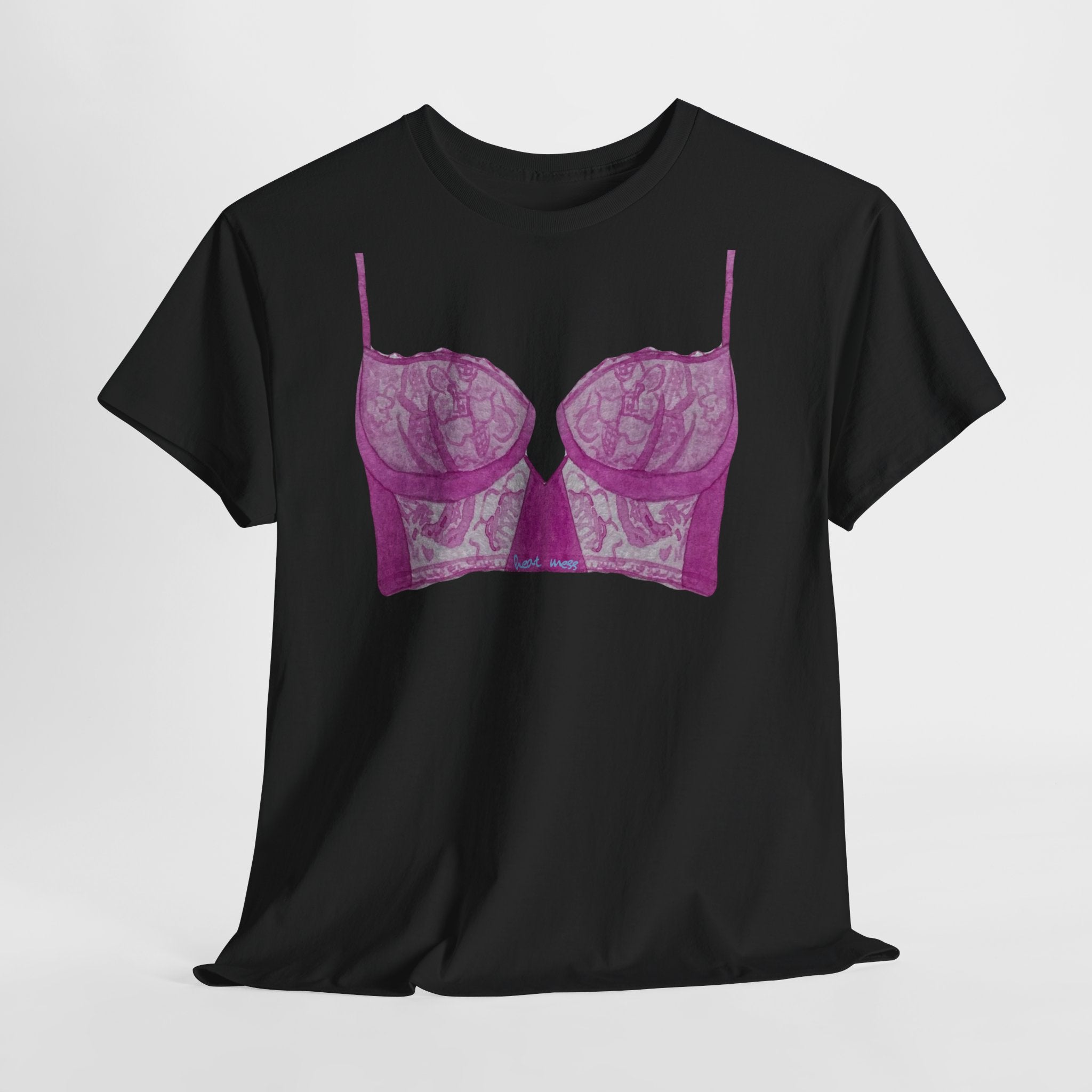 Lace Bralette T-Shirt - Heat Mess