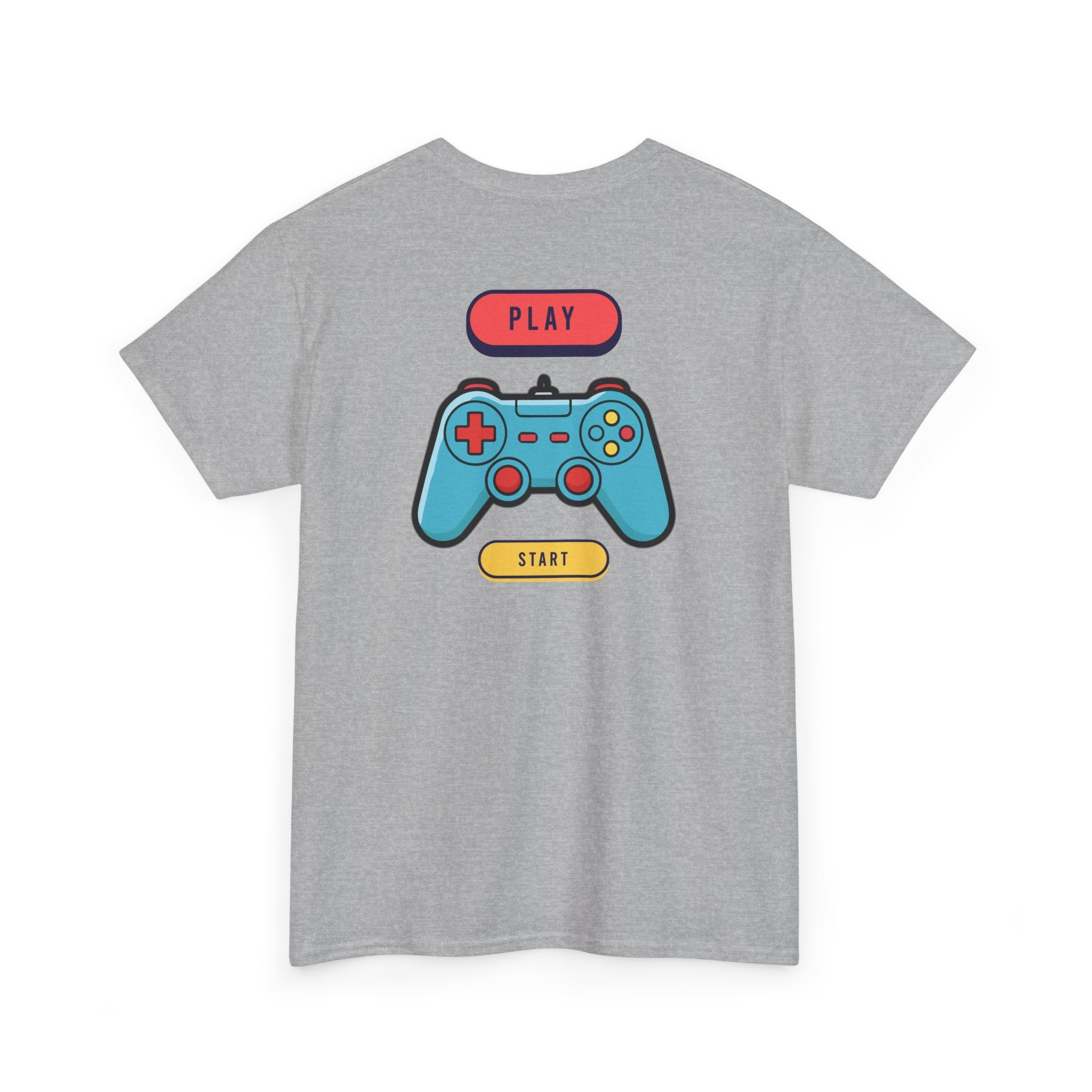 Gamer Controller Tee — Play Start Retro Video Game Graphic T-Shirt - Heat Mess