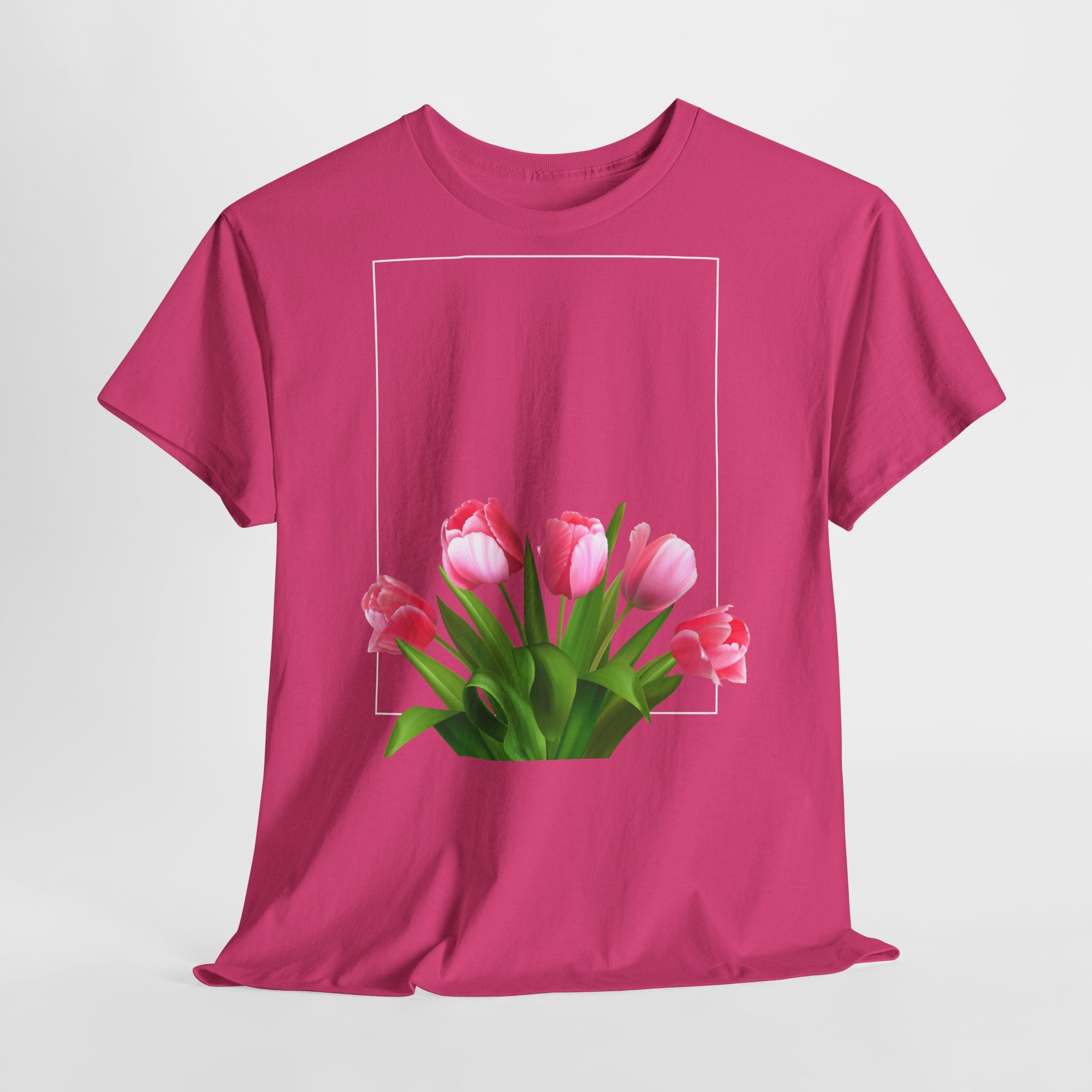 Tulip Bouquet Pink T‑Shirt - Heat Mess