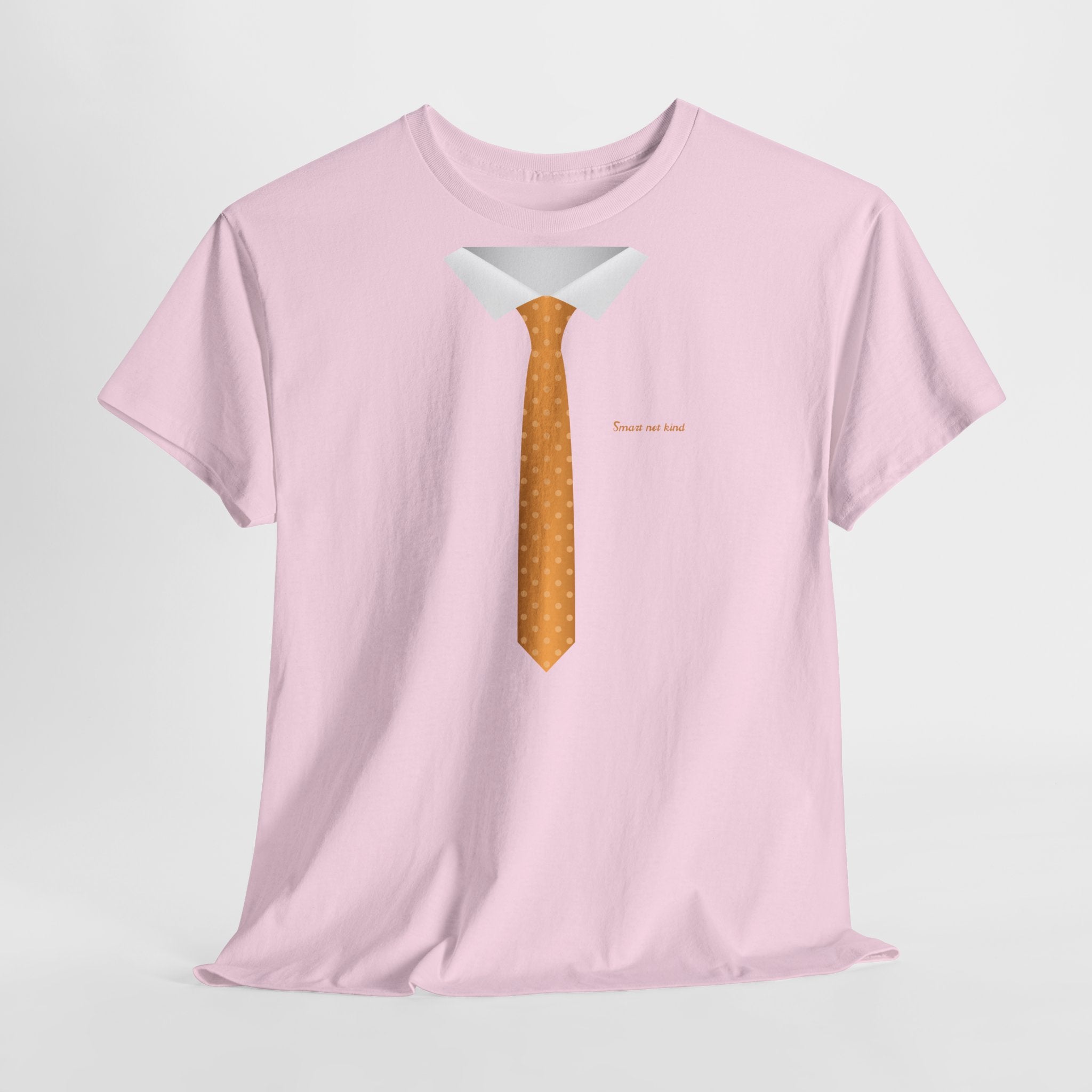 Orange Necktie & Collar Design T-Shirt - Heat Mess