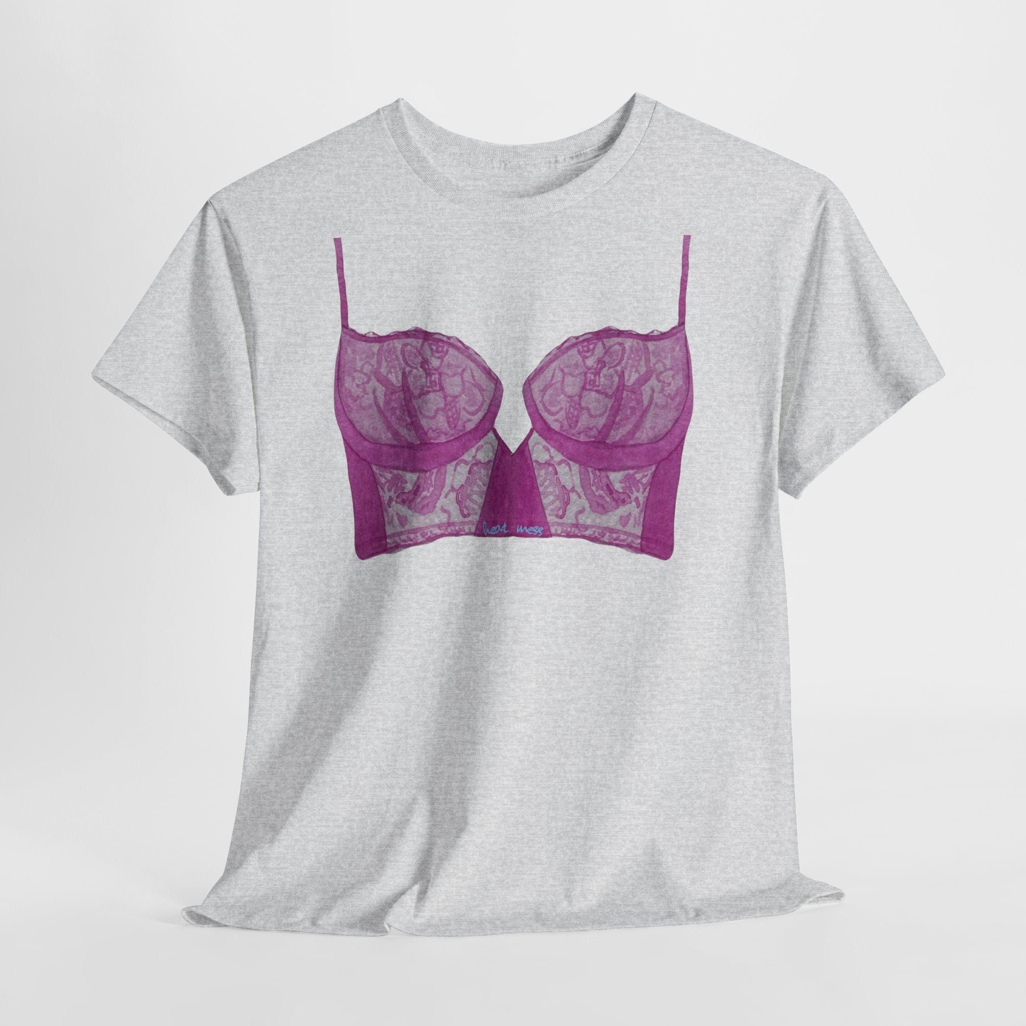 Lace Bralette T-Shirt - Heat Mess