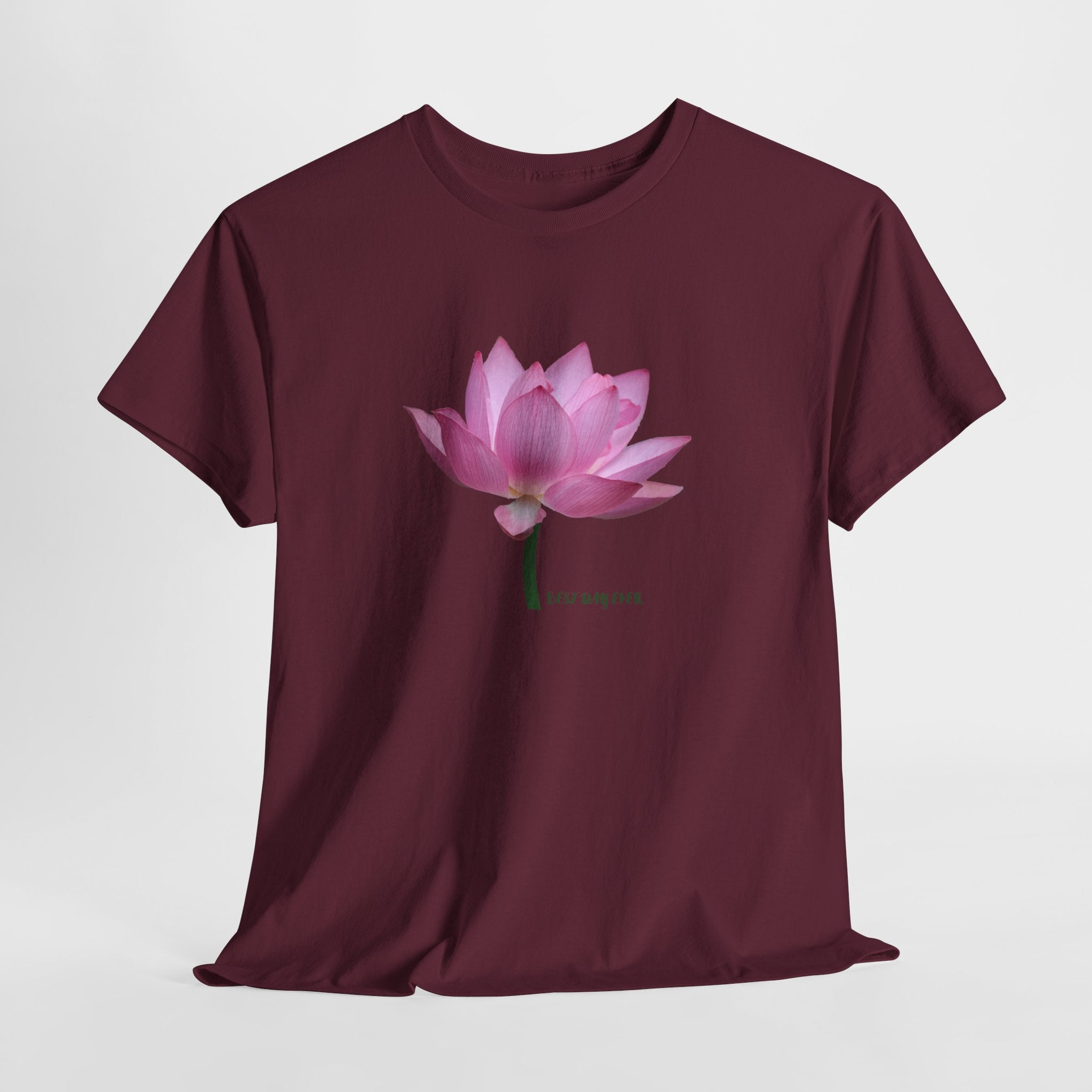 Pink Lotus Floral T-Shirt - Heat Mess