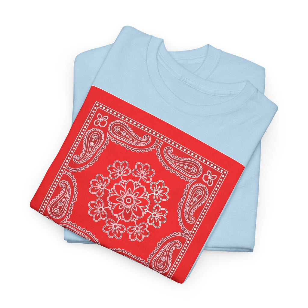 Red Bandana Square T-Shirt - Heat Mess