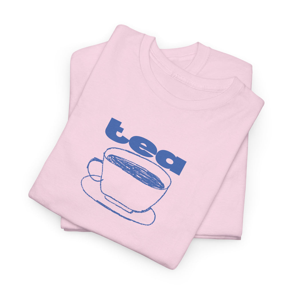 Blue Tea Cup T-Shirt - Heat Mess