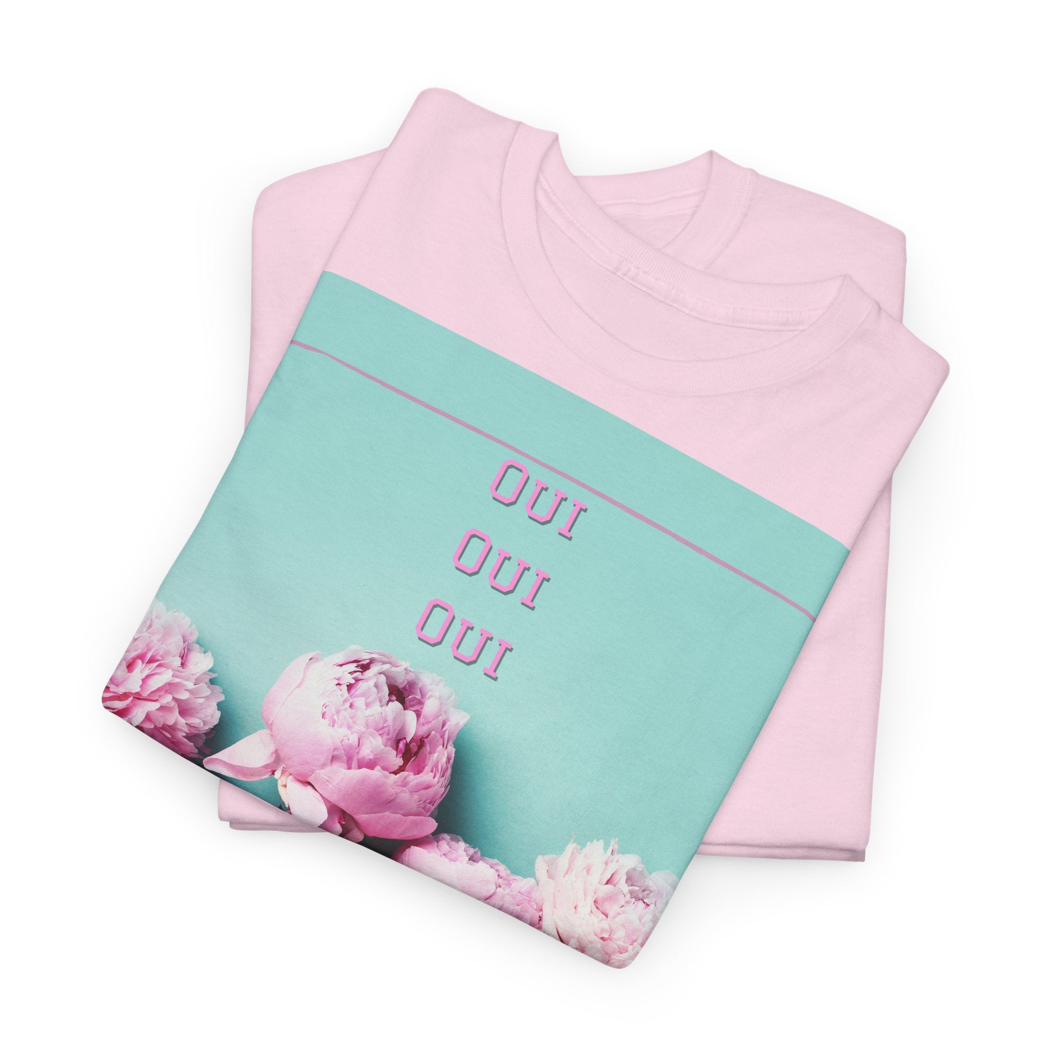 Floral 'Oui Oui' T-Shirt