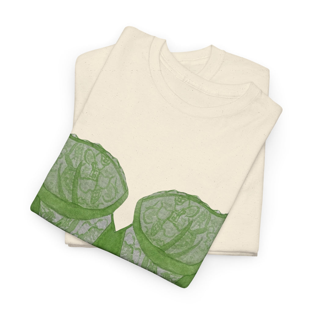 Green Lace Bralette T-Shirt - Heat Mess