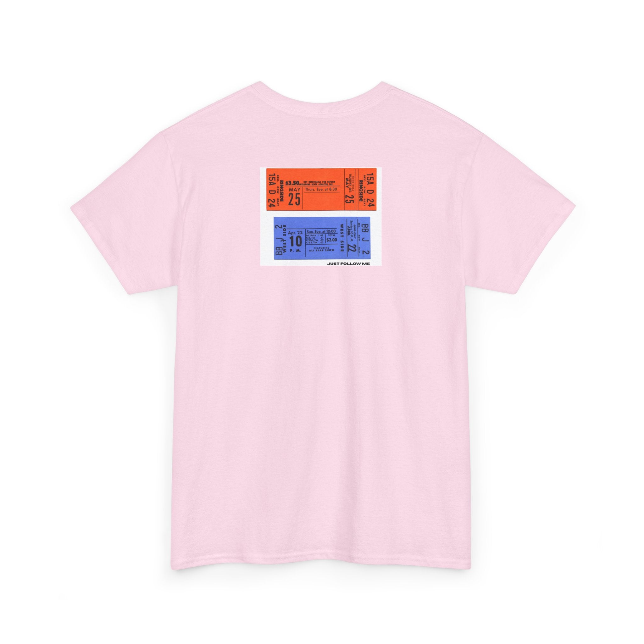 Concert Ticket Backprint T-Shirt - Heat Mess