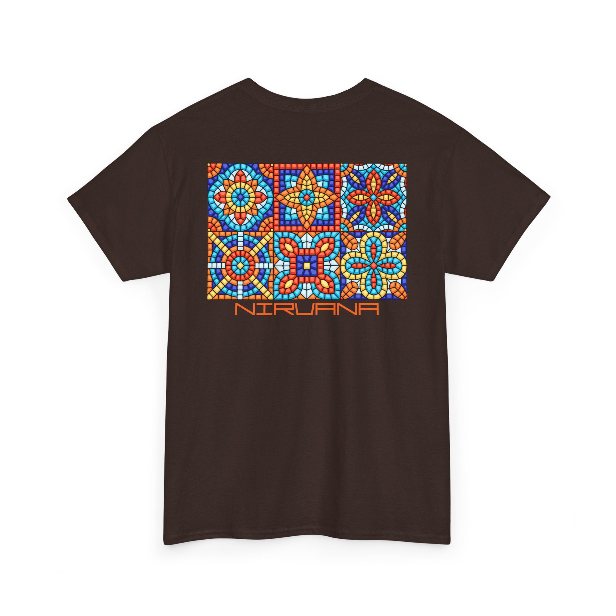 Colorful Mosaic Back Nirvana T-Shirt - Heat Mess
