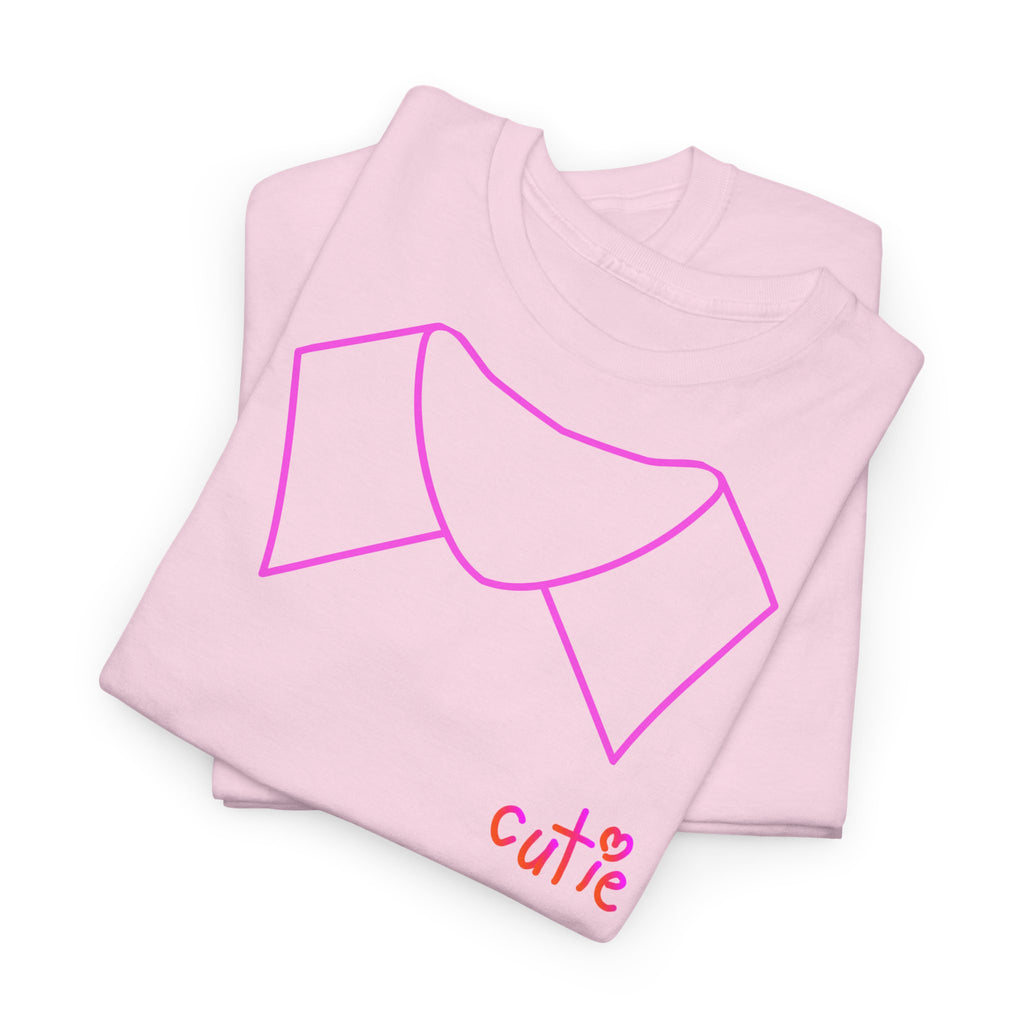 Cutie Pink Collar Tee - Heat Mess