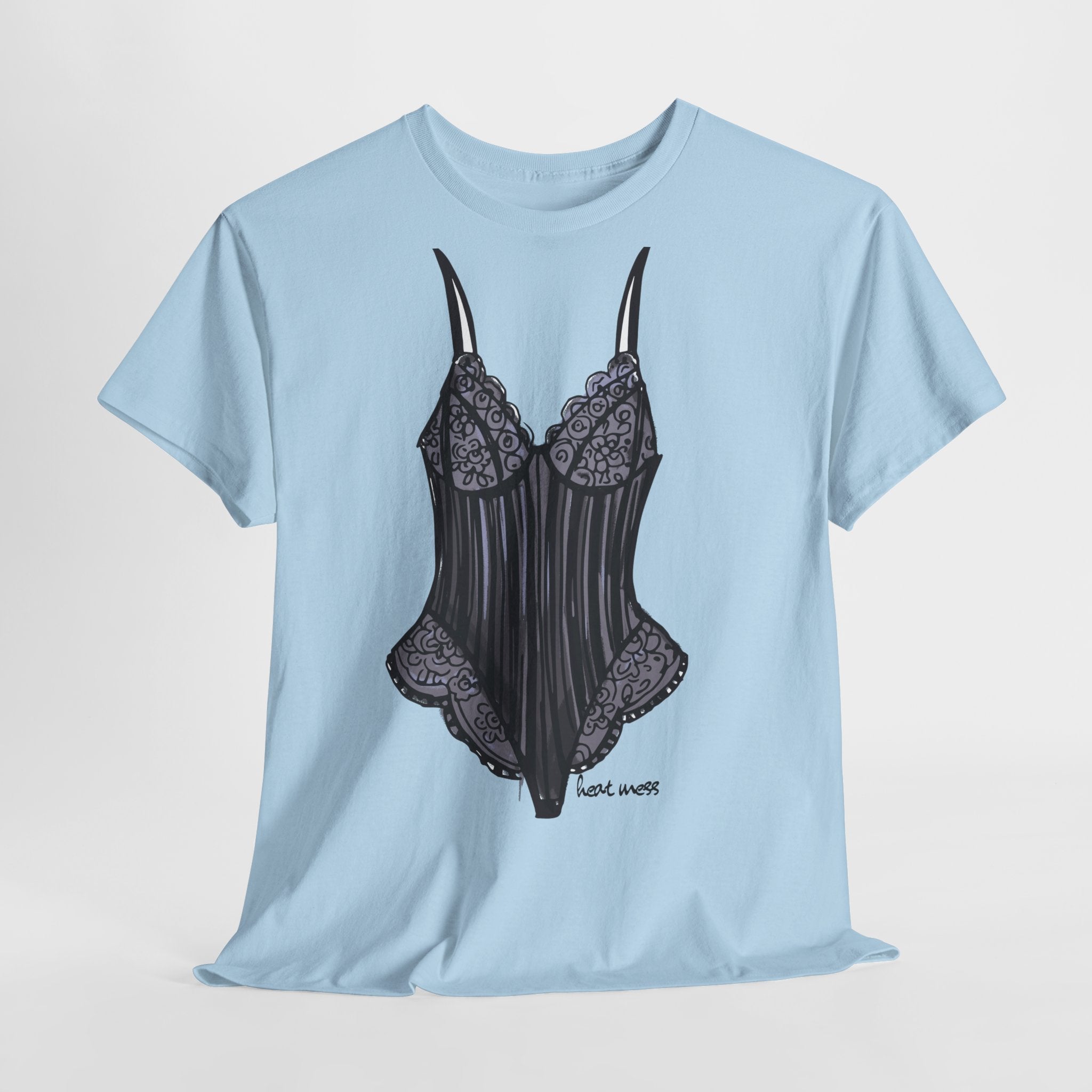 Lace Bodysuit Lingerie T-Shirt - Heat Mess