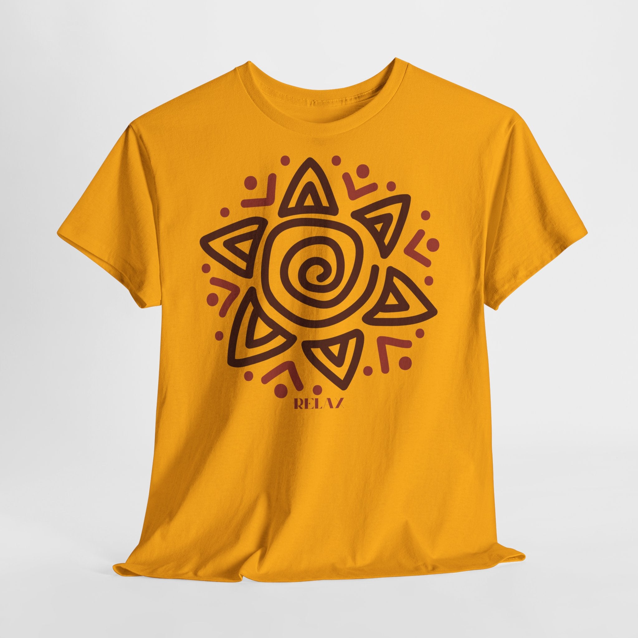 Sun Spiral Boho Tribal Sun T-Shirt - Heat Mess