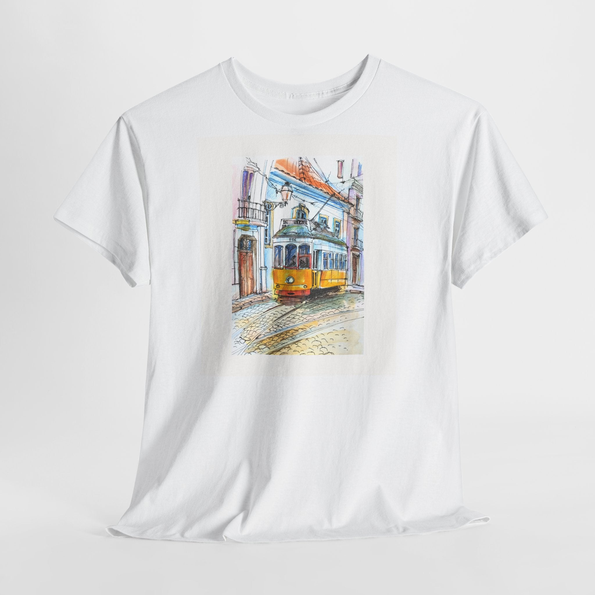 Lisbon Cable Car T-Shirt - Heat Mess