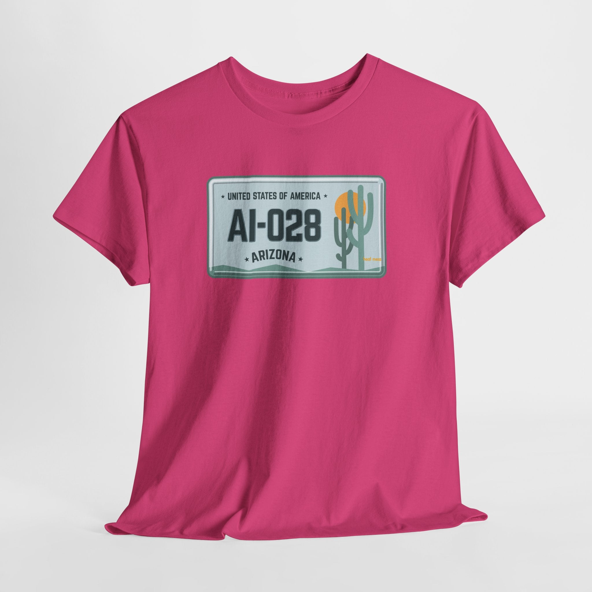 Arizona License Plate T‑Shirt - Heat Mess
