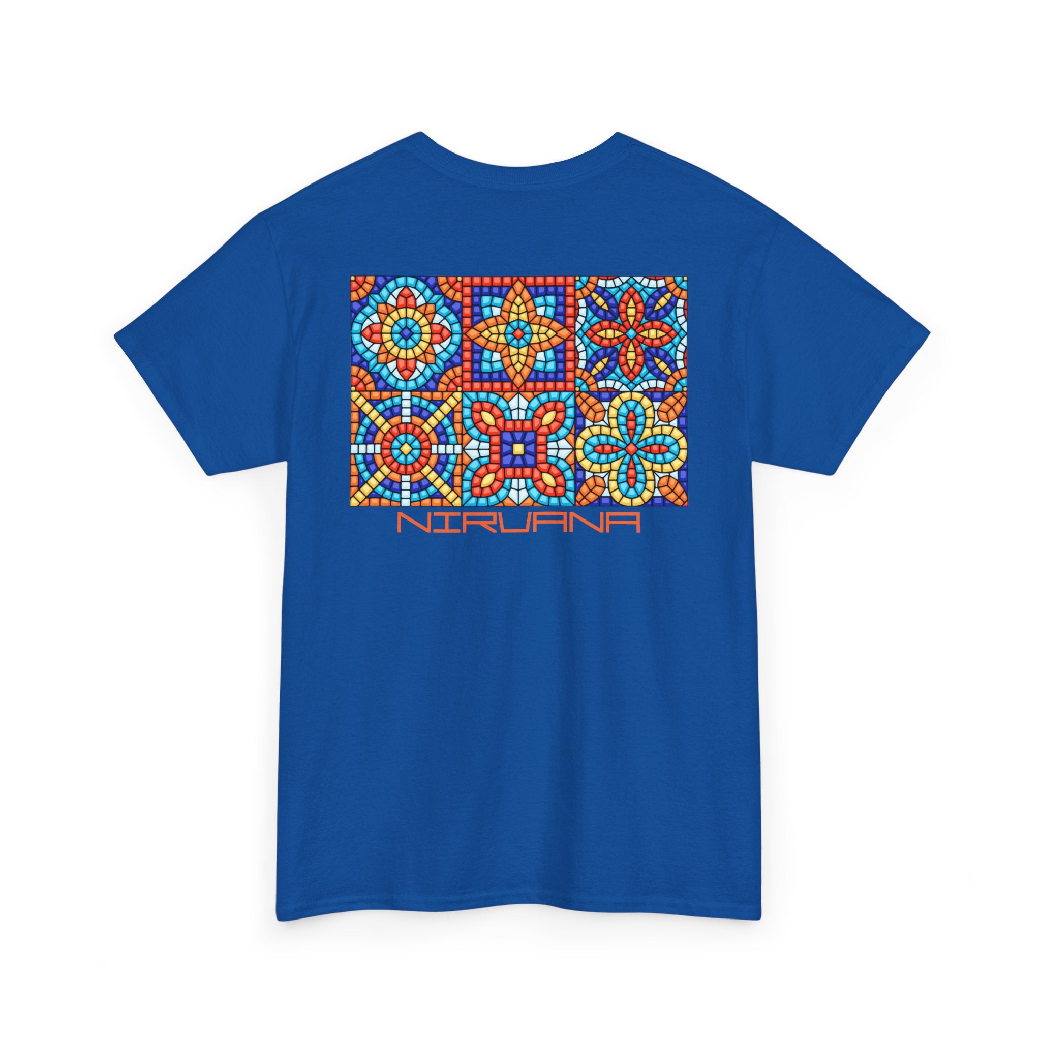 Colorful Mosaic Back Nirvana T-Shirt - Heat Mess