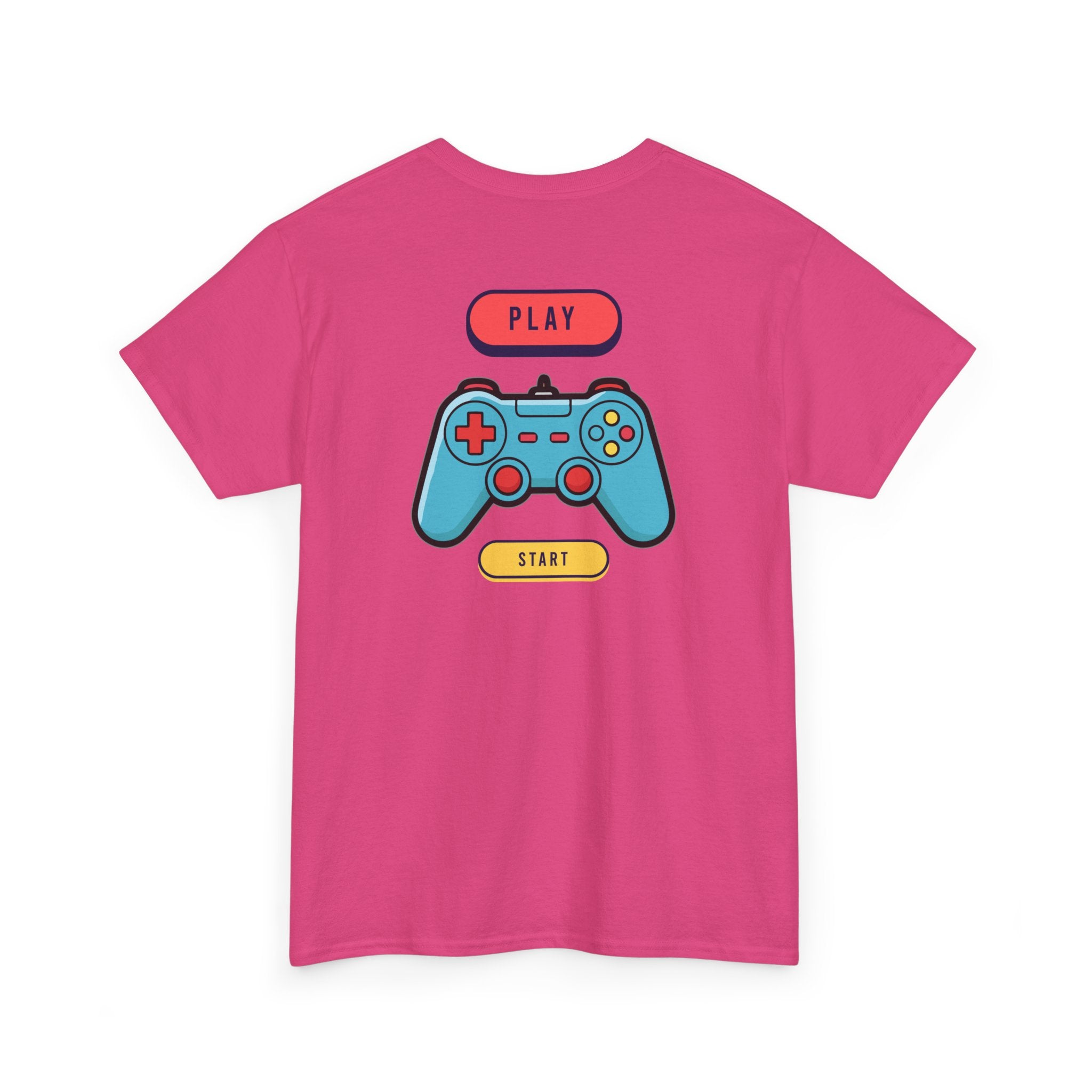 Gamer Controller Tee — Play Start Retro Video Game Graphic T-Shirt - Heat Mess