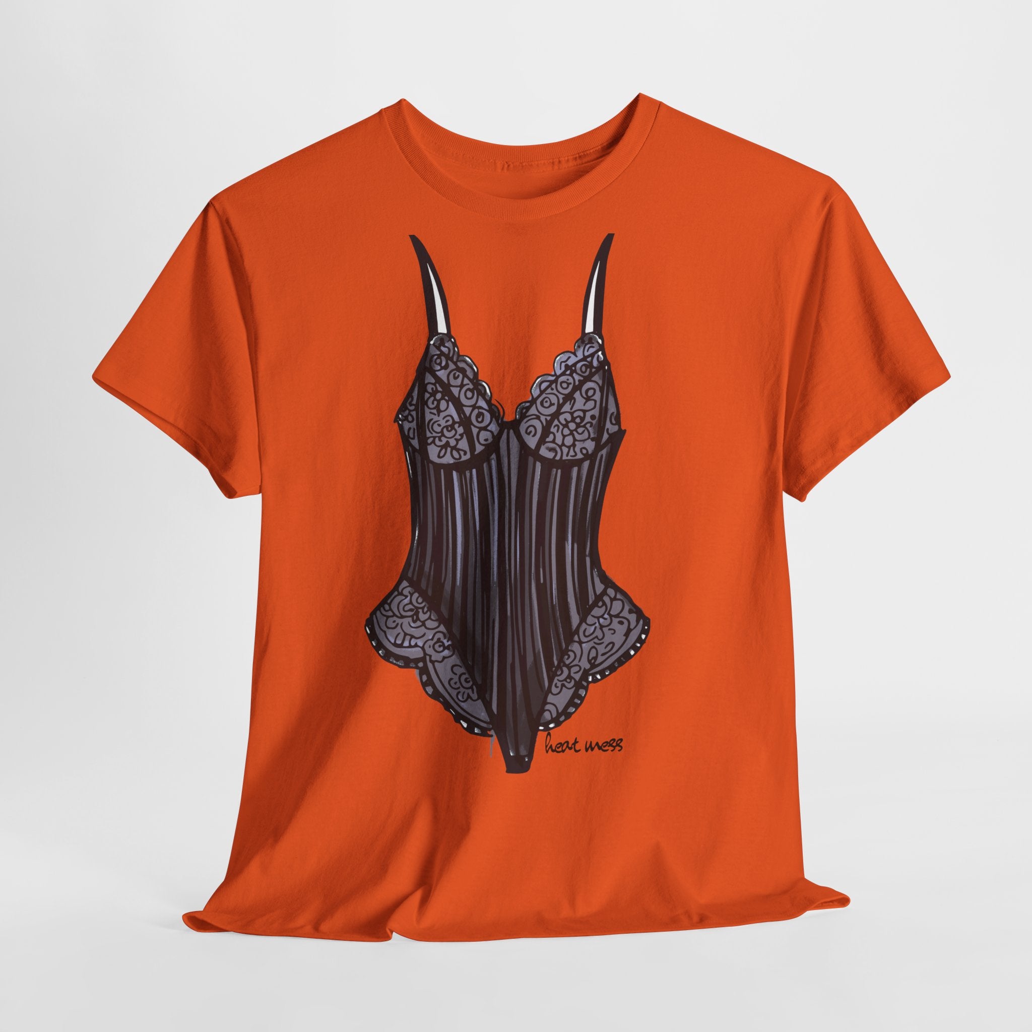 Lace Bodysuit Lingerie T-Shirt - Heat Mess