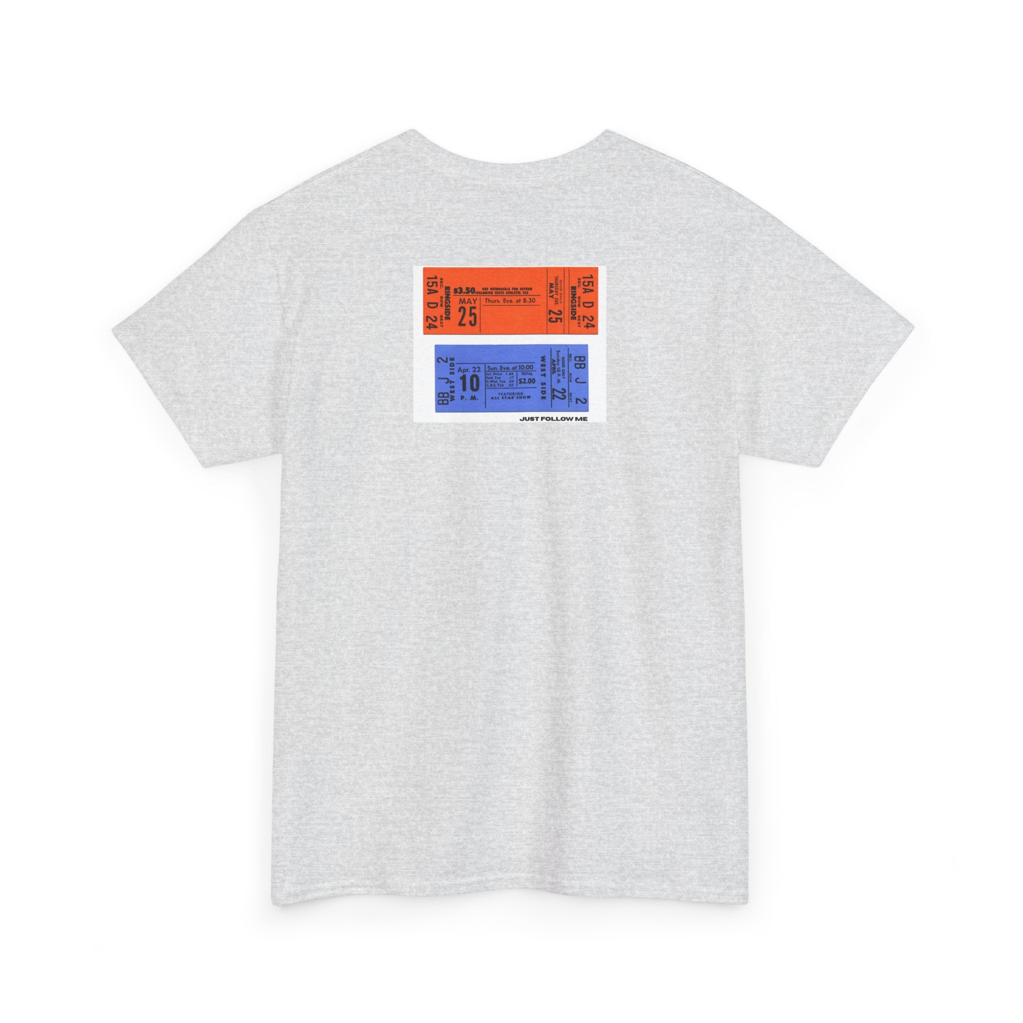 Concert Ticket Backprint T-Shirt - Heat Mess