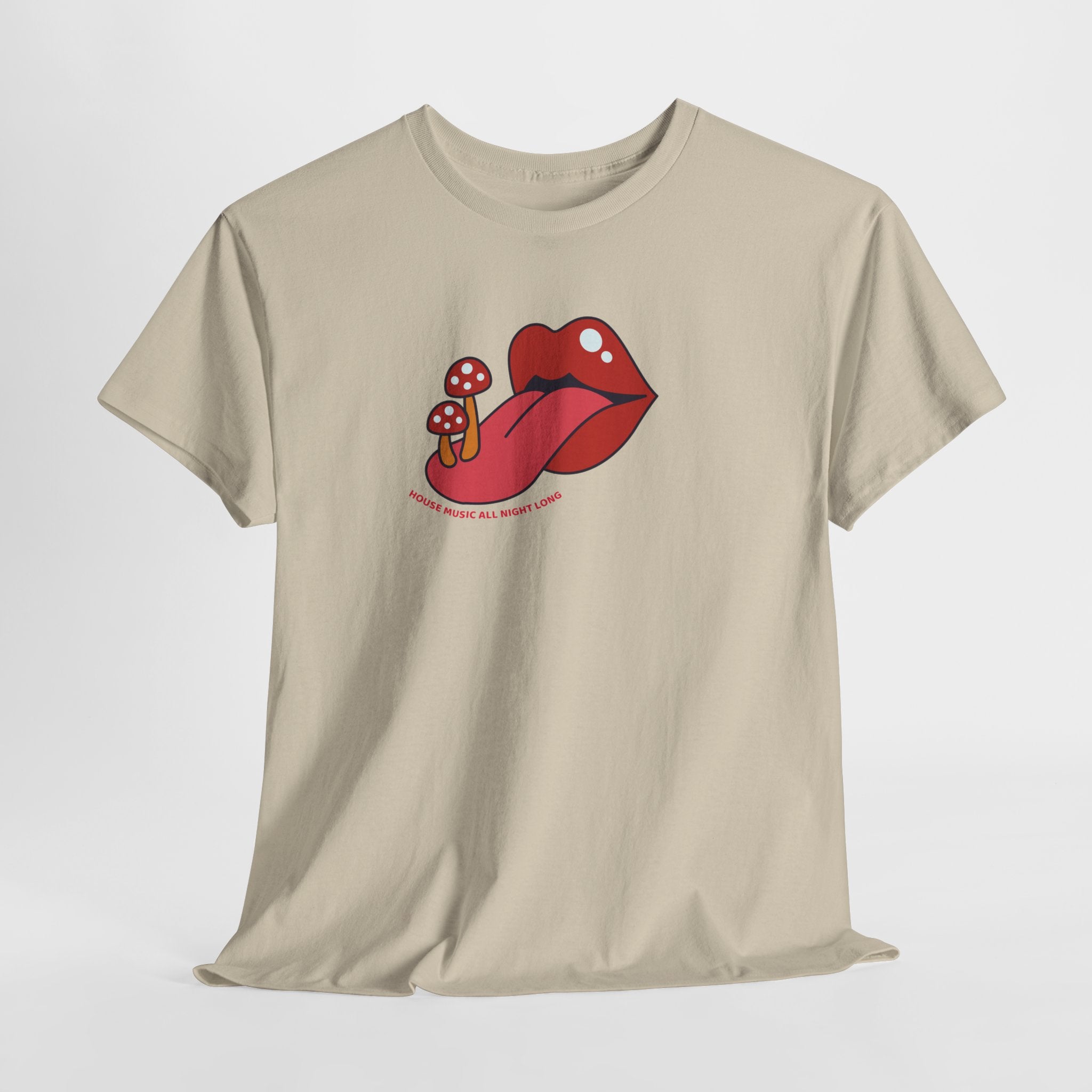 Red Lips & Mushroom Tongue T-Shirt