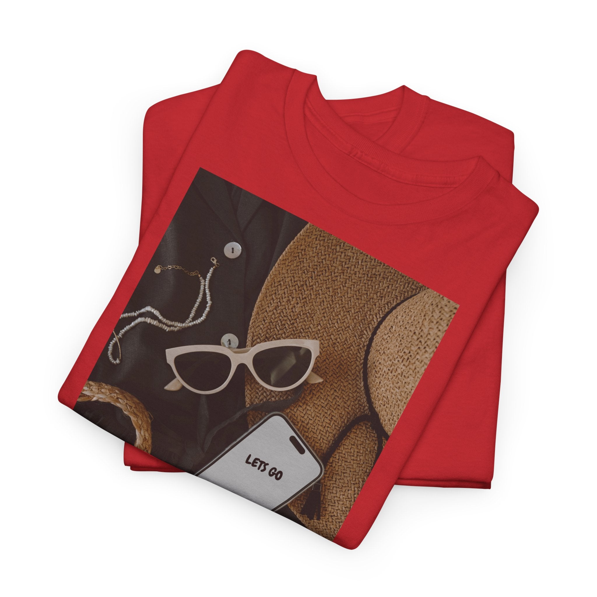 Vacation Essentials T‑Shirt 'Let's Go' - Heat Mess
