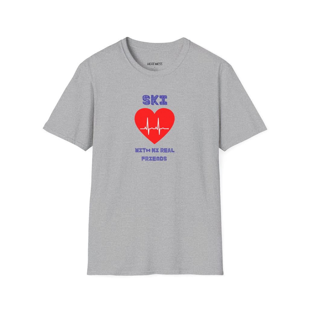 Ski Heartbeat T-Shirt - Heat Mess