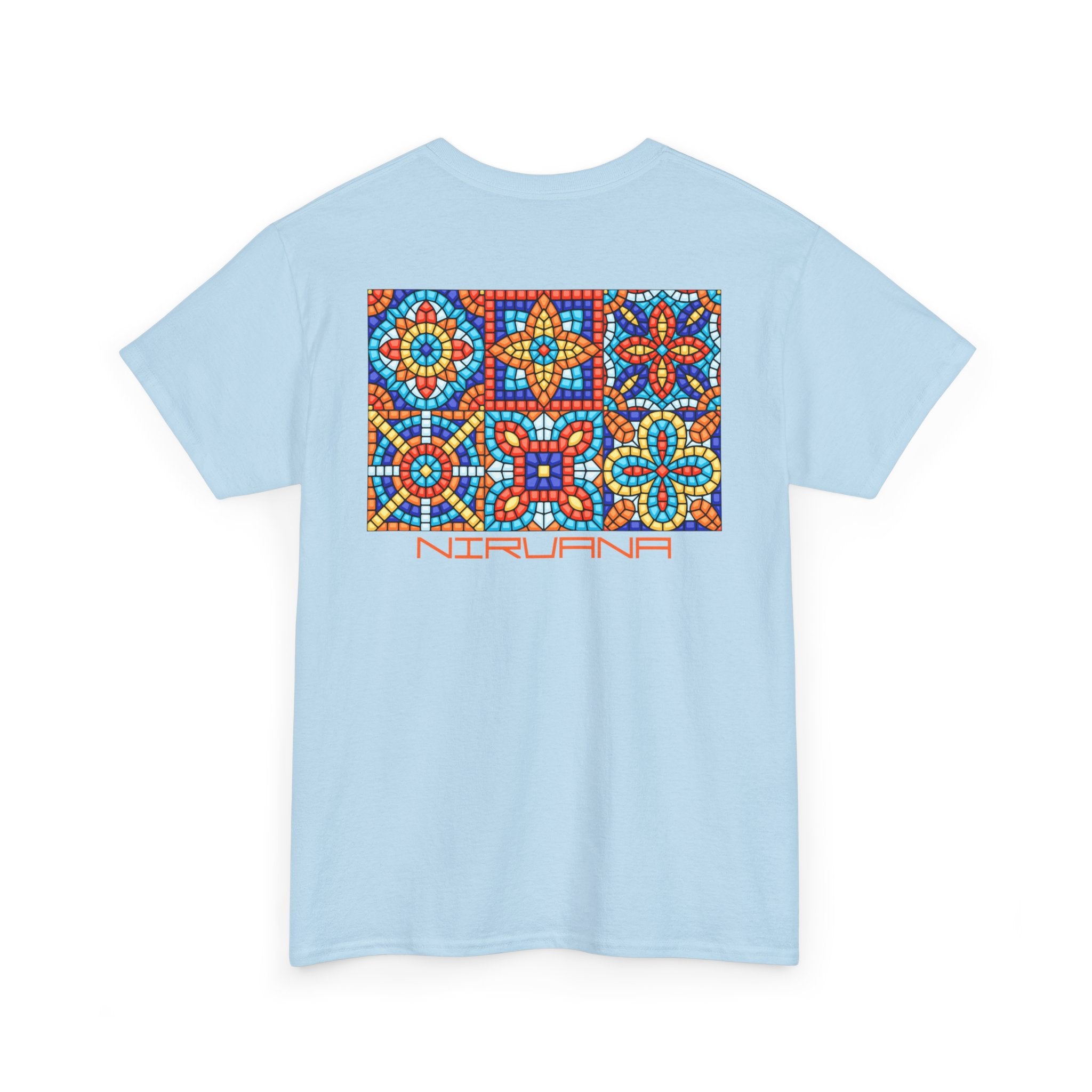 Colorful Mosaic Back Nirvana T-Shirt - Heat Mess