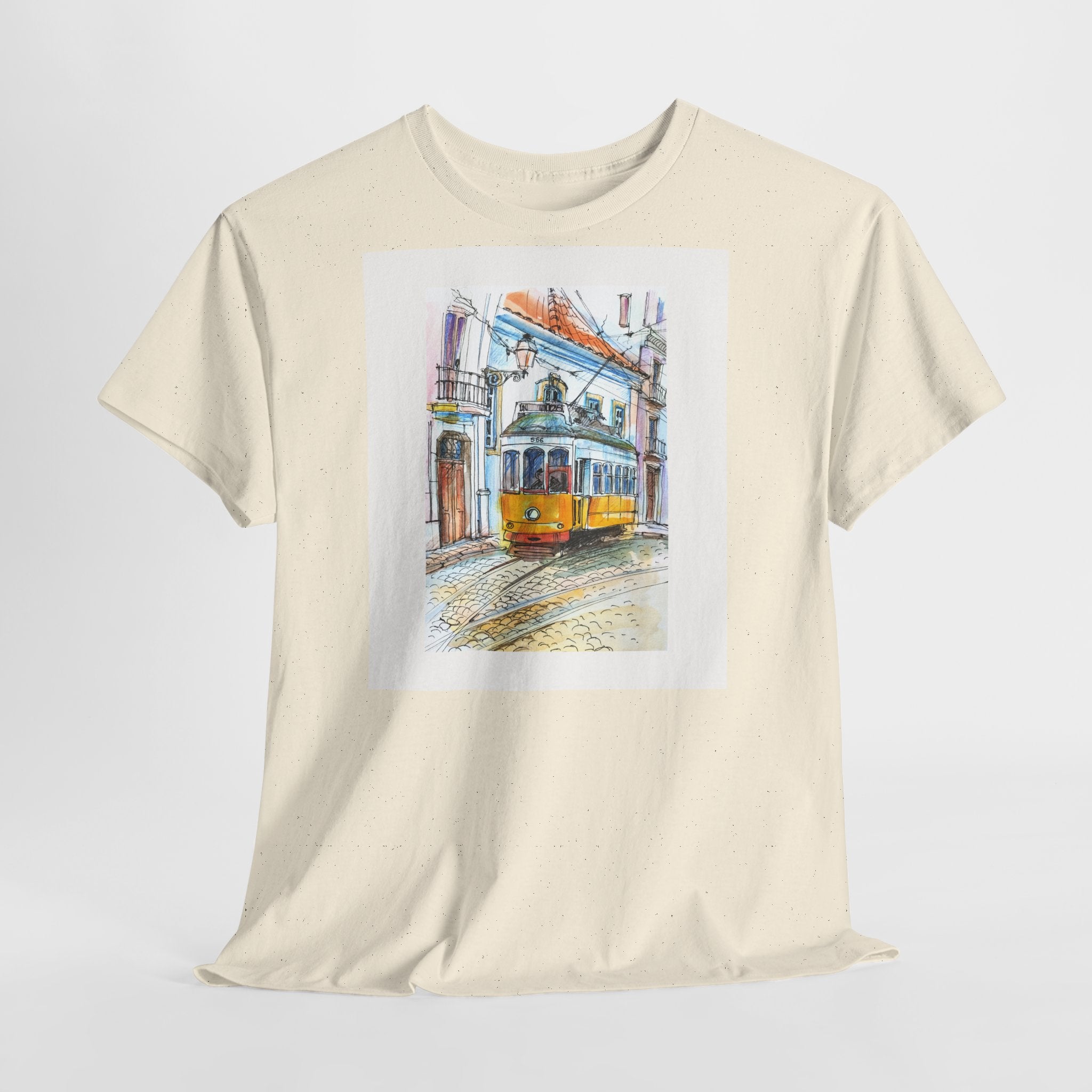 Lisbon Cable Car T-Shirt - Heat Mess