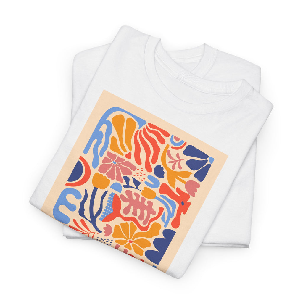 Colorful Matisse-Inspired T-Shirt - Heat Mess